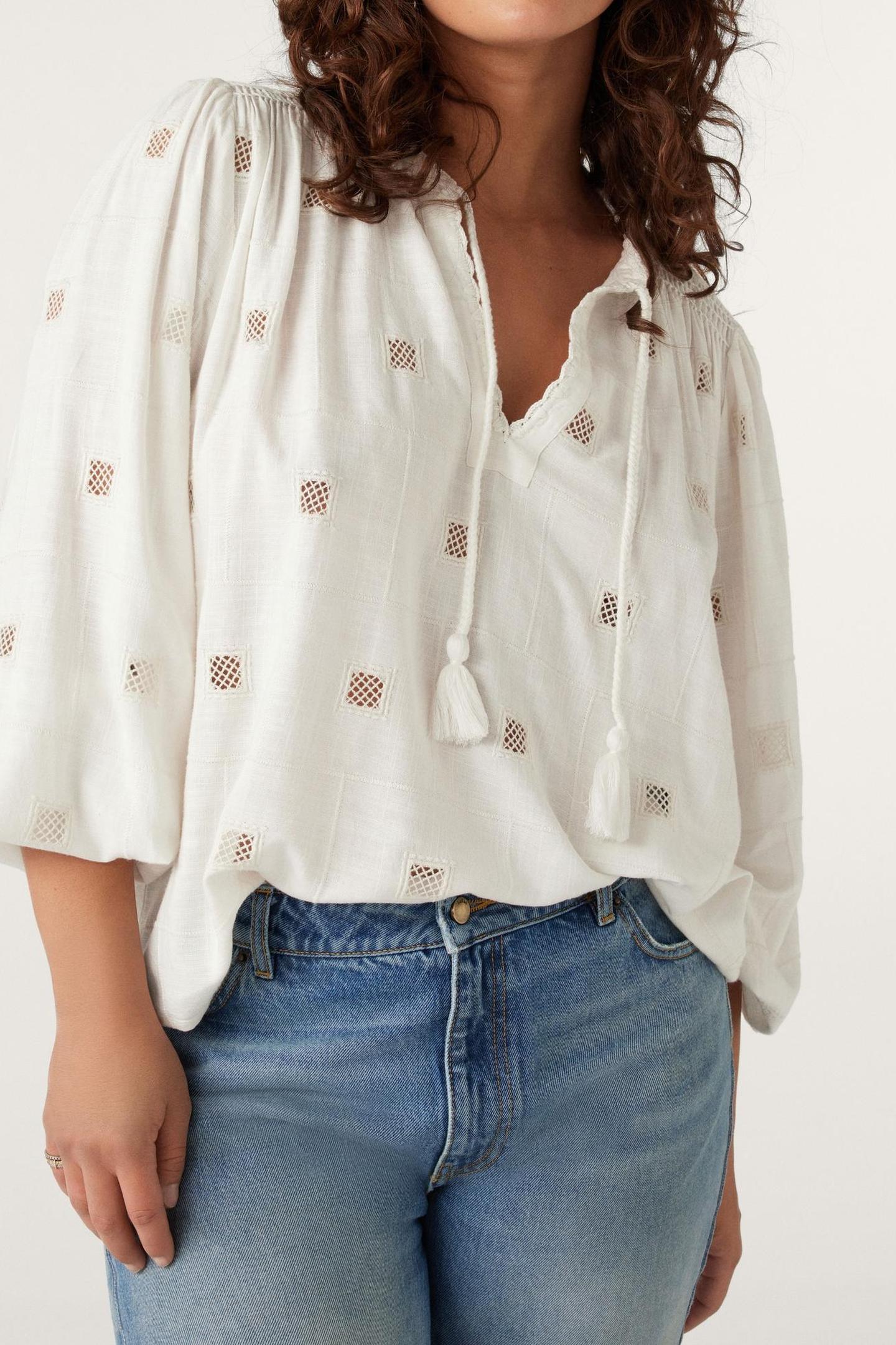 LONG SLEEVES BLOUSE ECRU 1