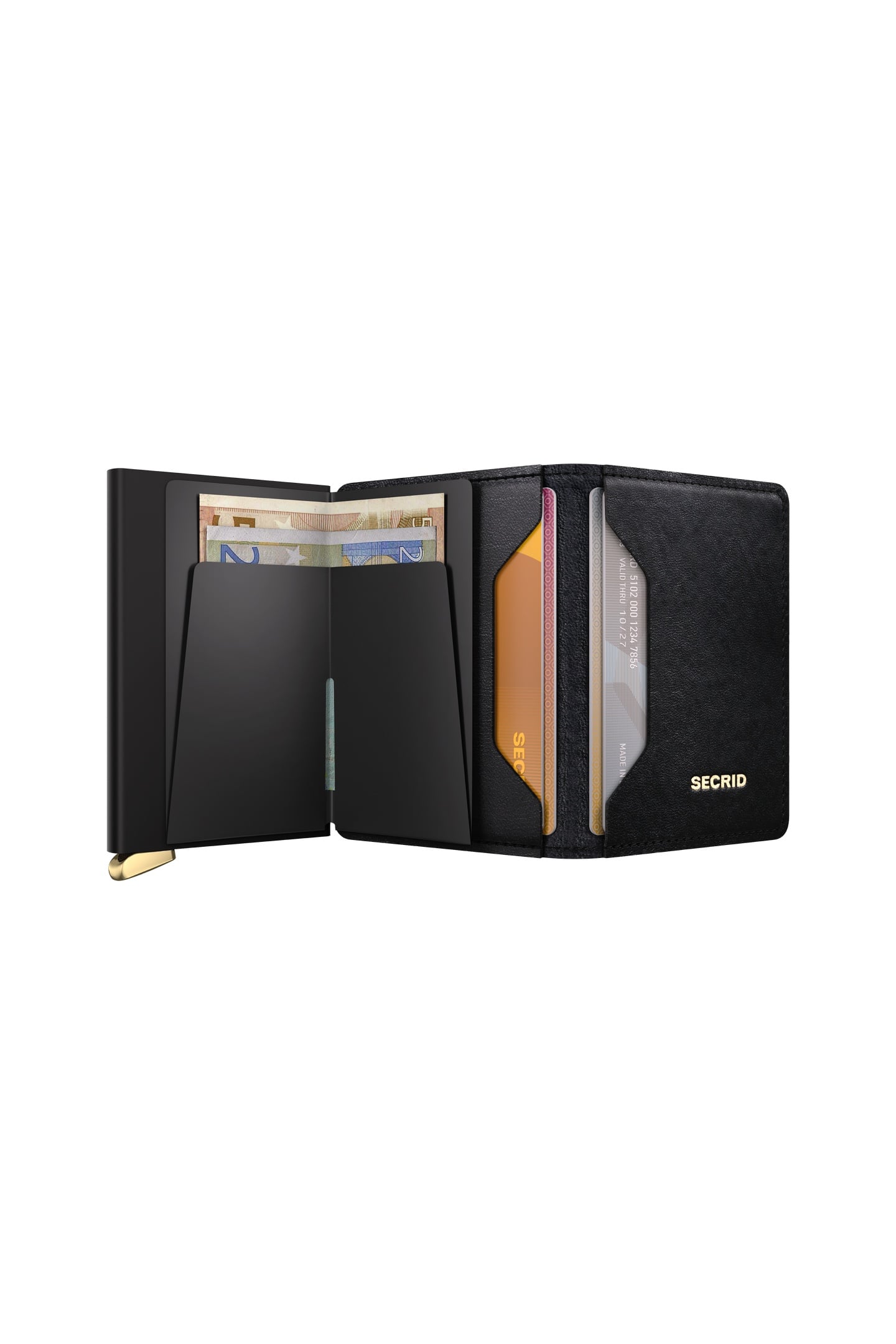 UNISEX SLIMWALLET EMBOSS DIAMOND BLACK 4