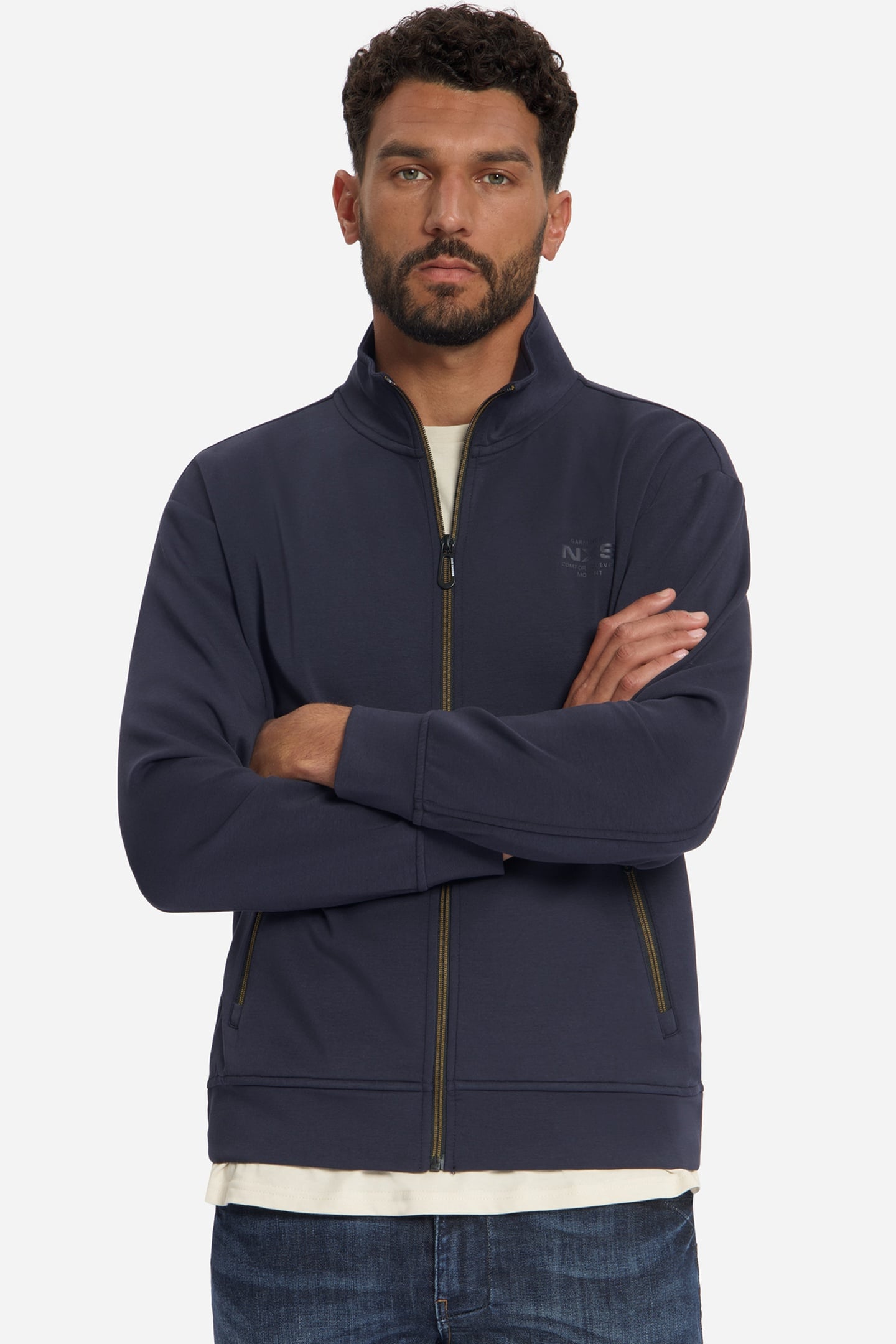 SWEATER FULL ZIP DARK NIGHT 2
