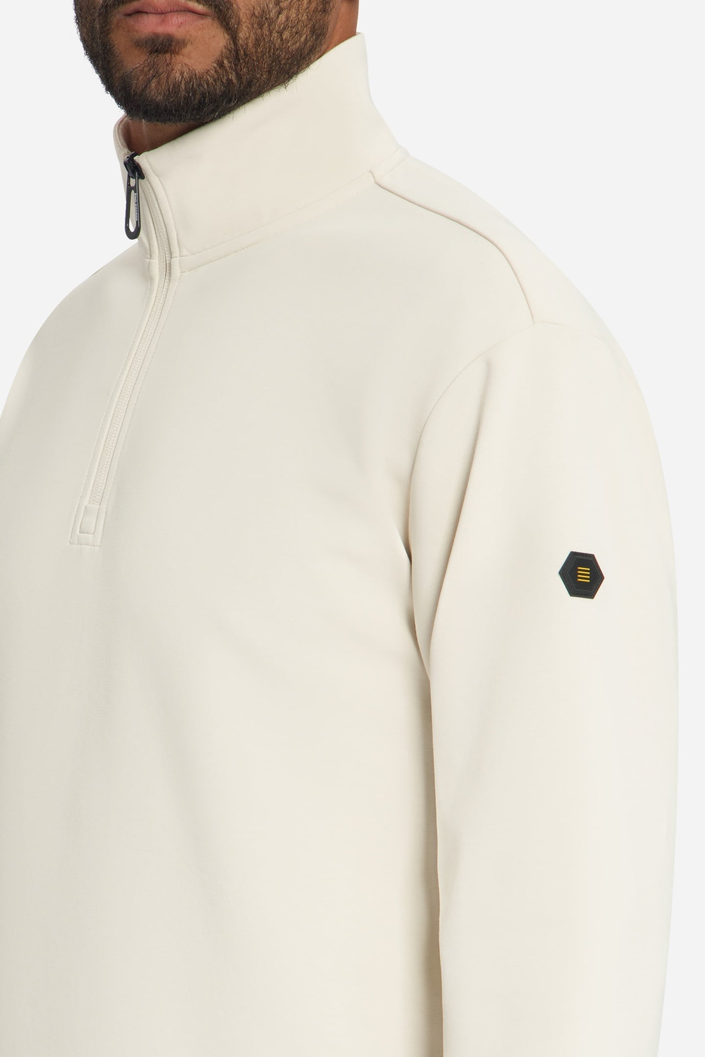 SWEATER HALF ZIP STONE 7