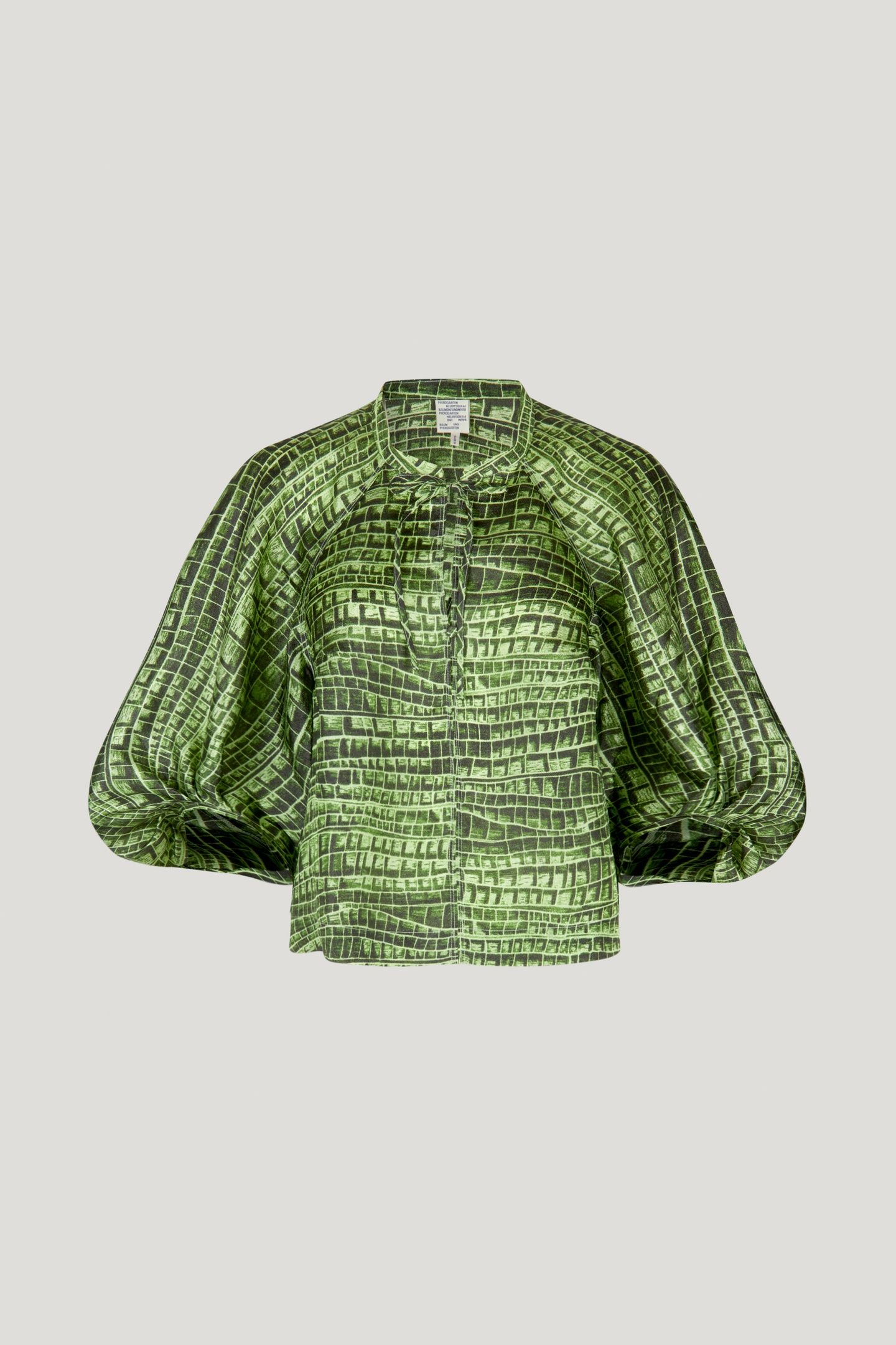 MARTHA BLOUSE GREEN REPTILE 3