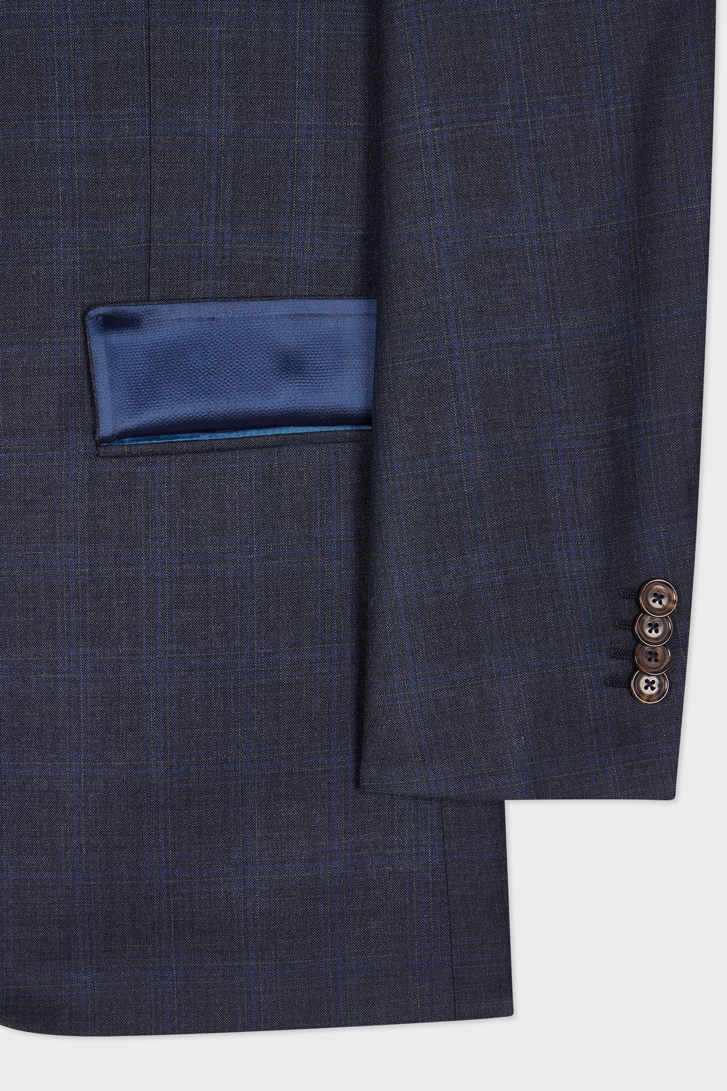 MENS TAILORED FIT 3PC 2 BUTTON SUIT VERY DARK NAVY 9