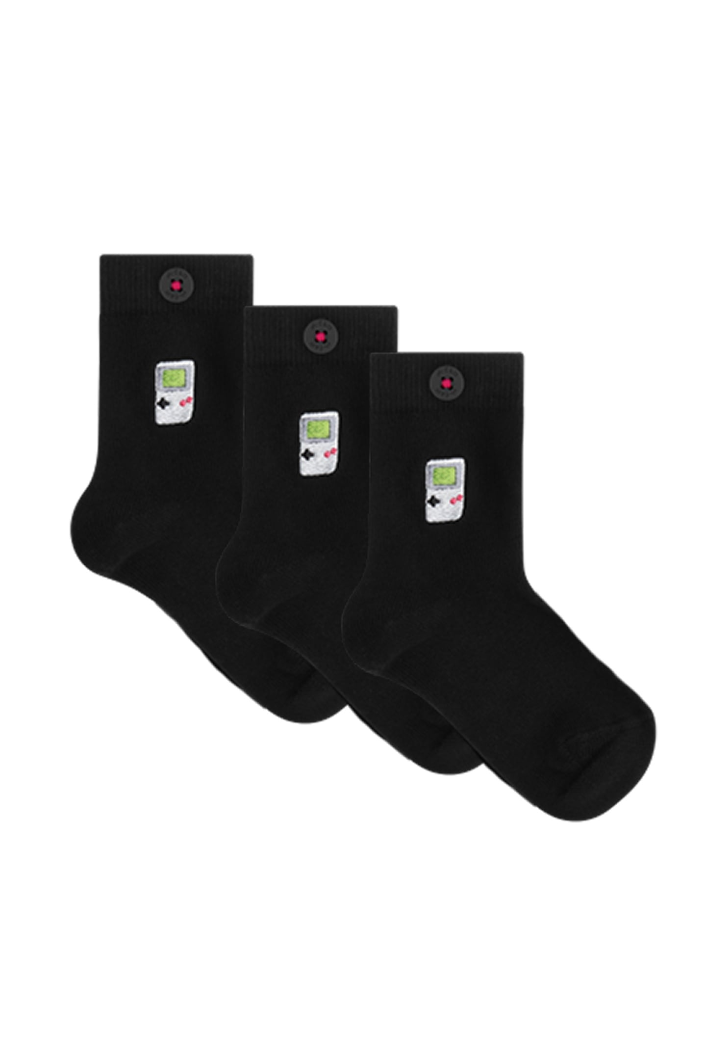 A-DAM 3-PACK CASUAL SOCKS KIDS DEAN A-DAM BLACK 1