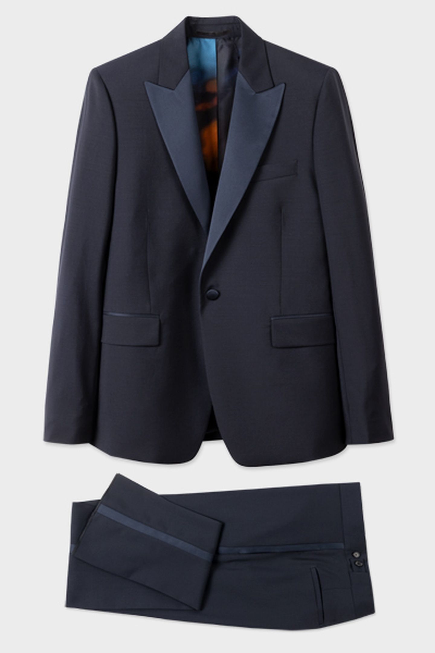 MENS TAILORED FIT 1BTN EVENING SUIT VERY DARK NAVY 4