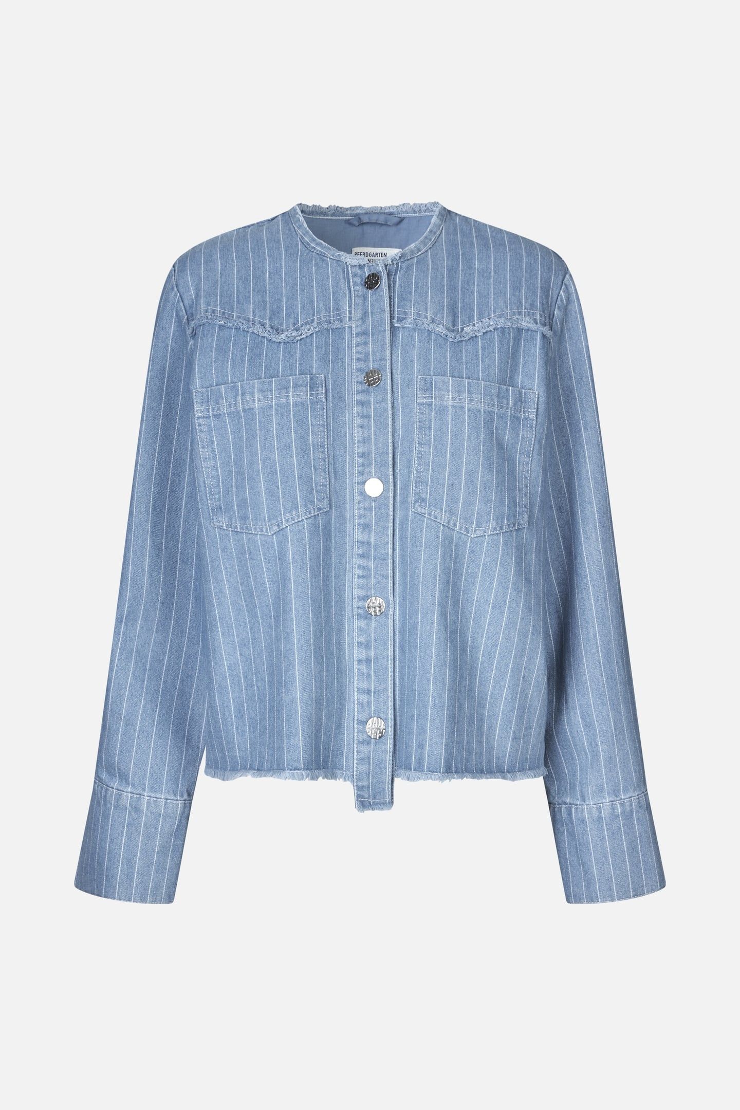 BO JACKET BLUE PINSTRIPE DENIM 3