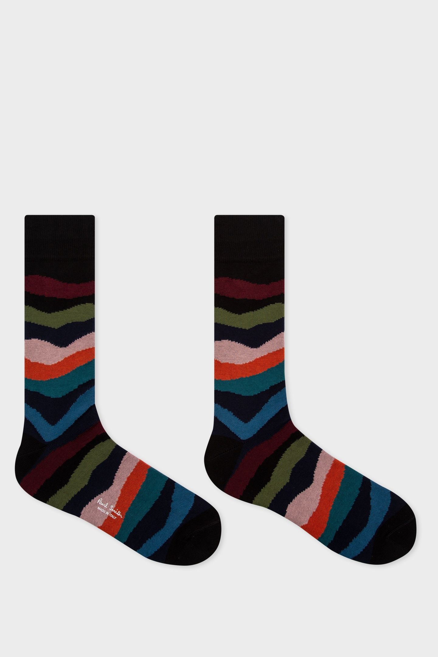MEN SOCK MOUNTAIN STRIPE BLACK 3