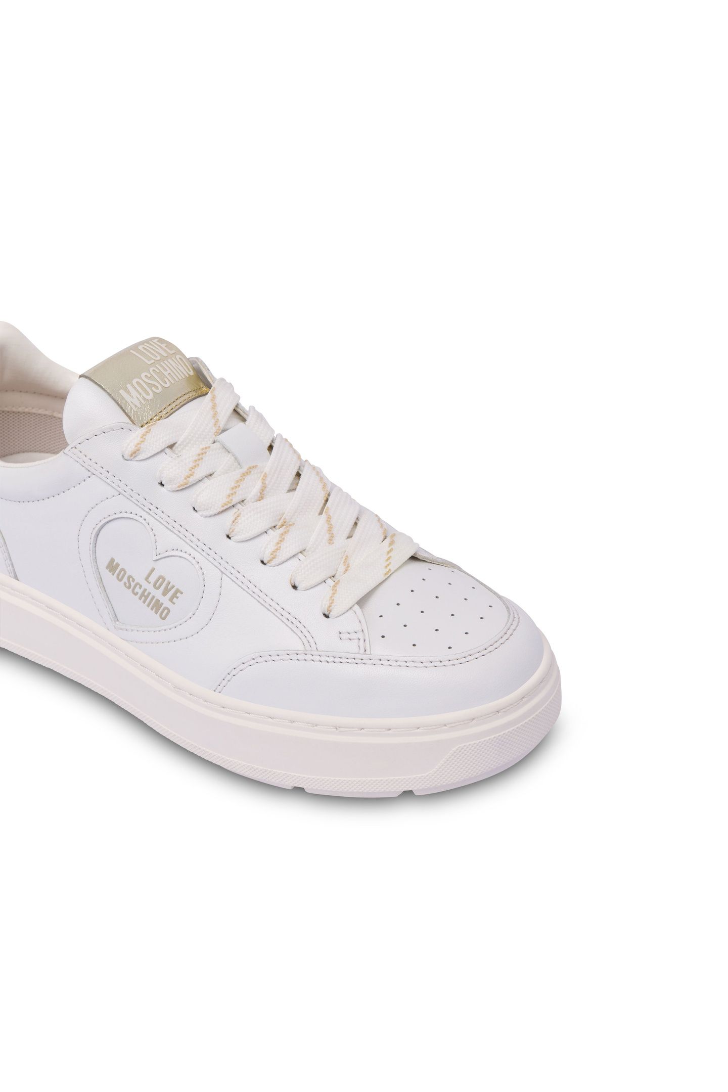 WHITE LEATHER SNEAKERS WHITE 3