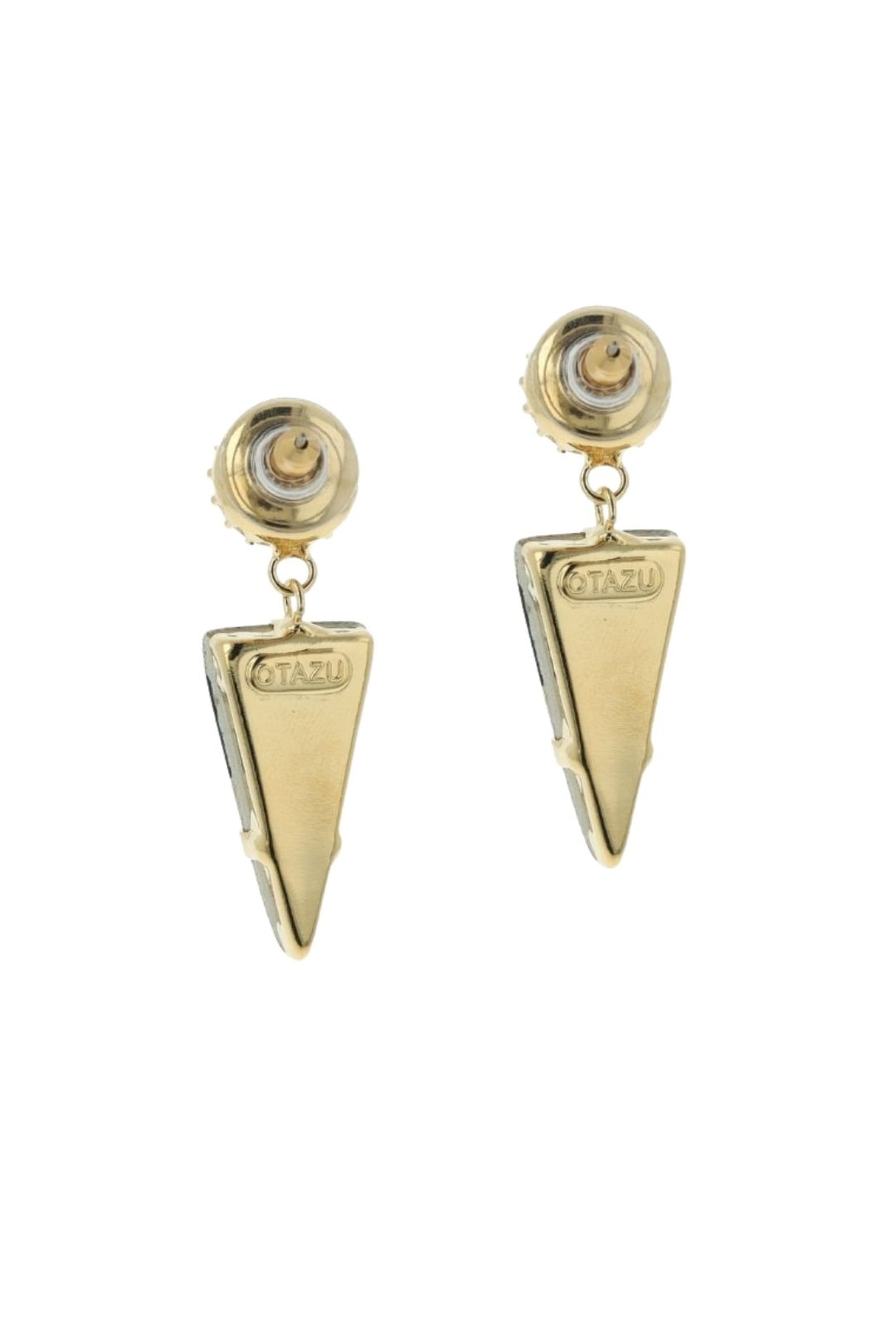 POLYGON EARRINGS GREEN 3