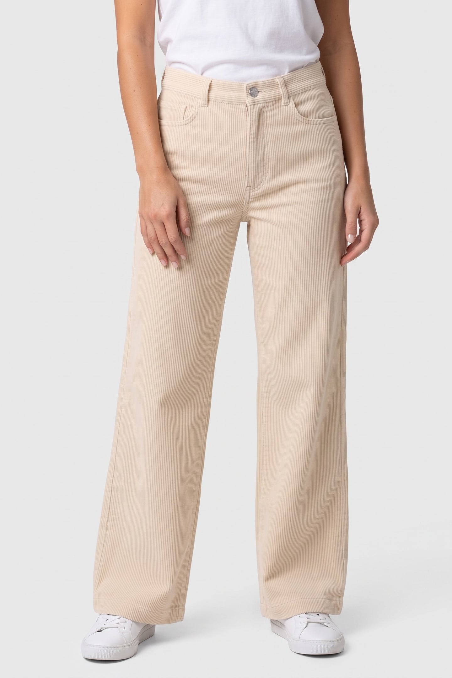 ES BECCA CORD TROUSERS BEIGE 1