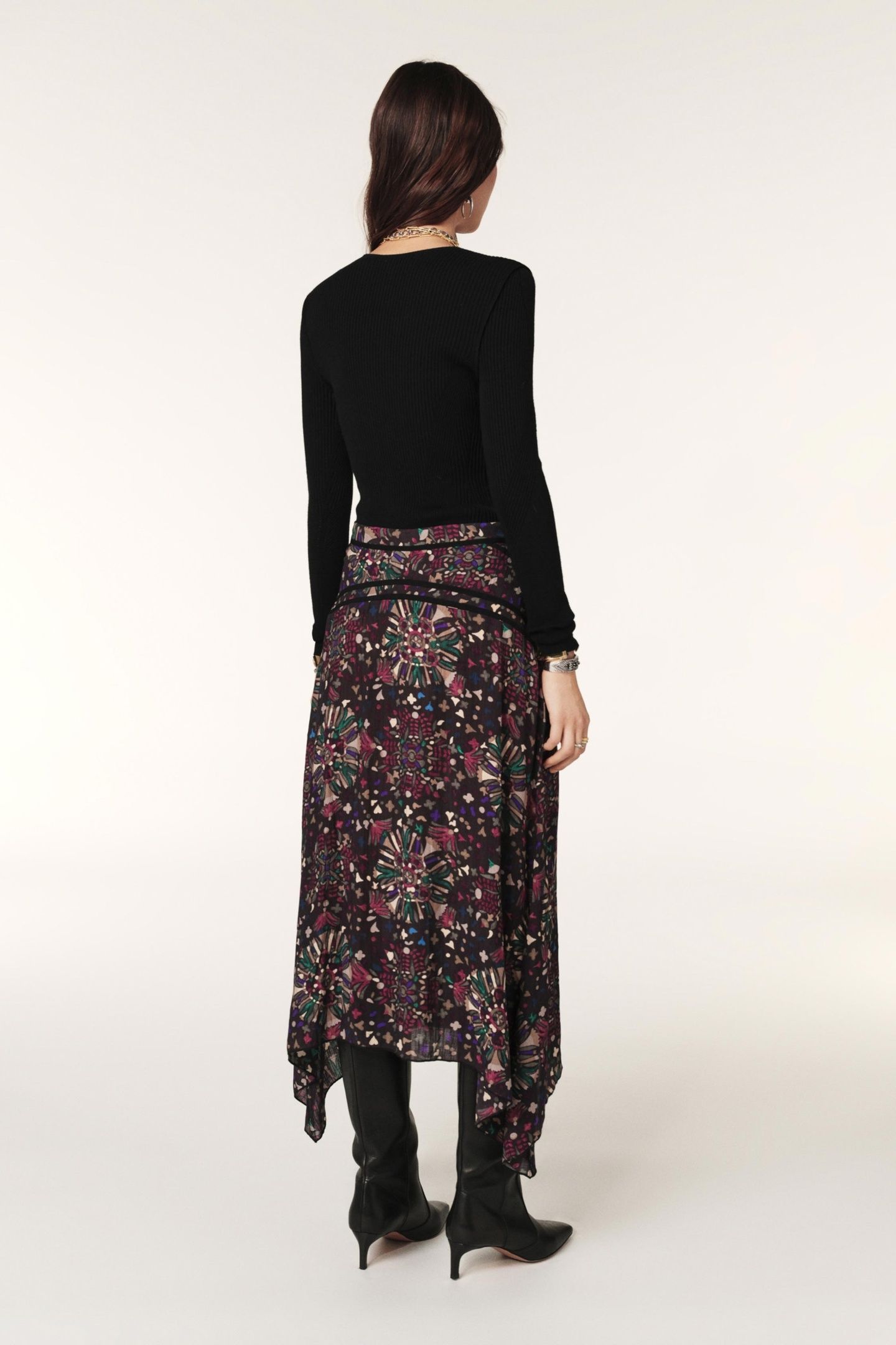 MID-LENGTH SKIRT ANTHRACITE 2