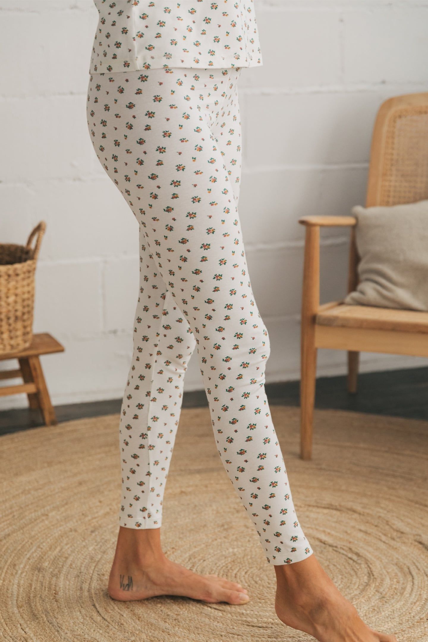 LAULEY PANTS ECRU FLORAL 1