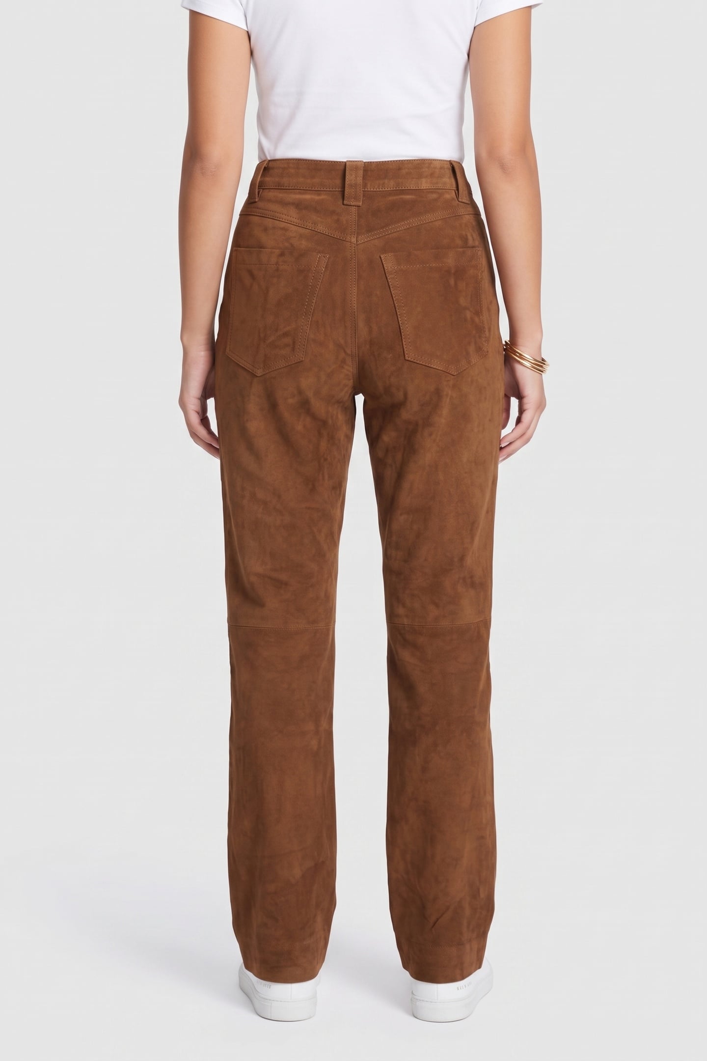 ES MELISSA SUEDE TROUSERS BROWN 2