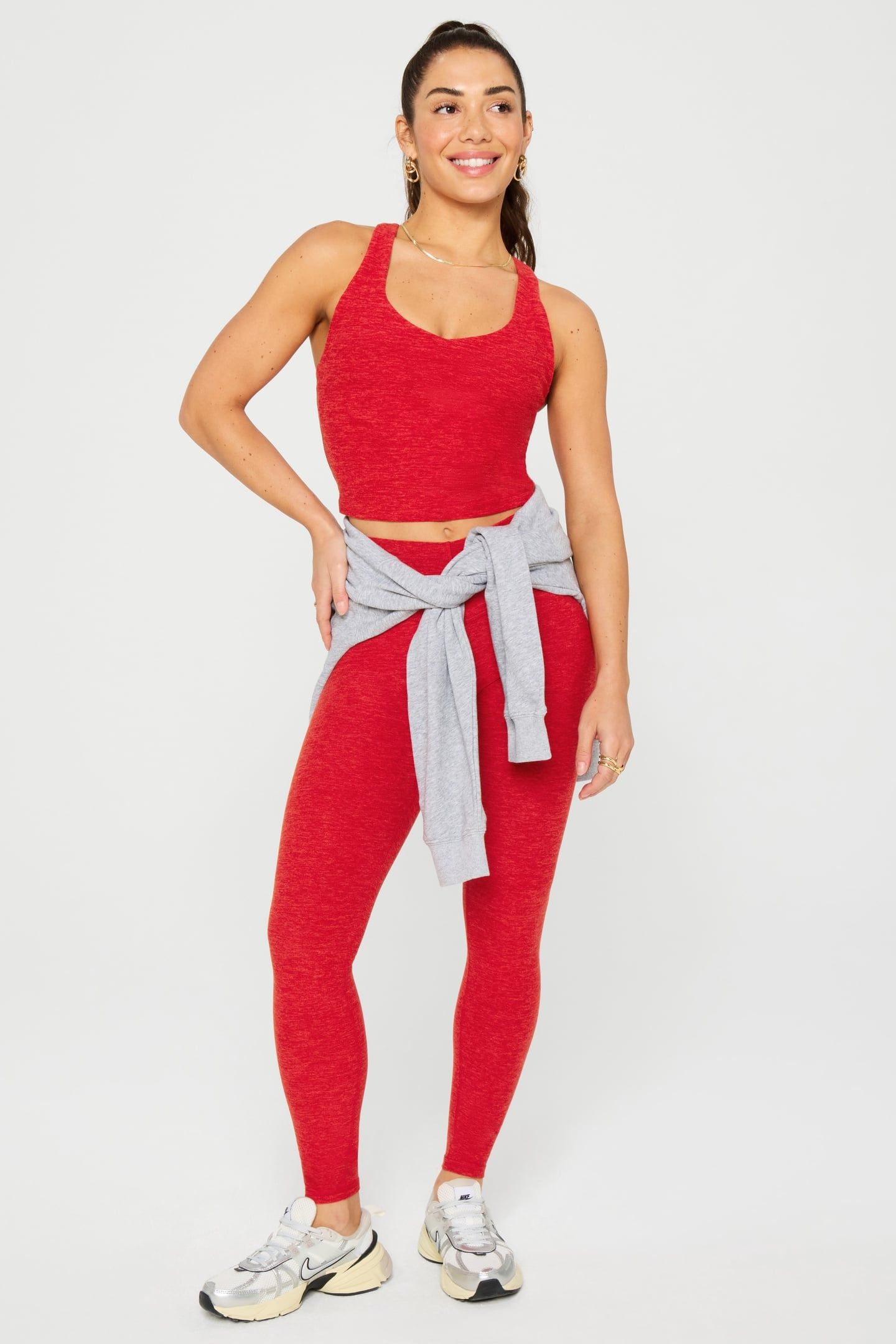 HEATHERFLEX HIGH-WAISTED LEGGING HOLLY BERRY HEATHER 1