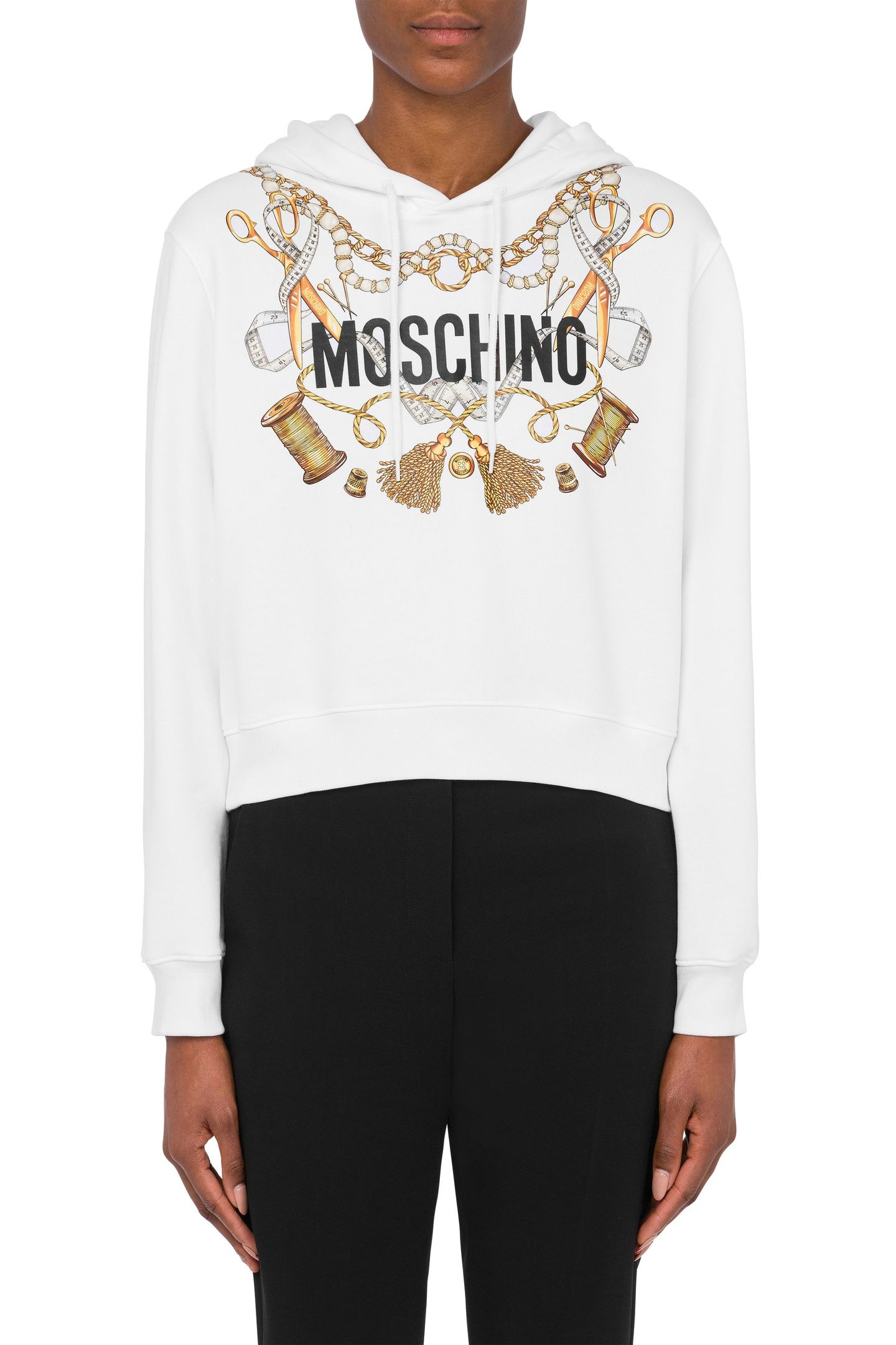 SARTORIAL PRINT HOODIE WHITE 1