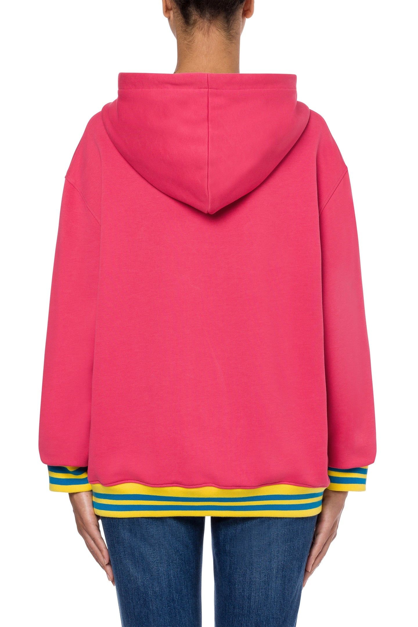 VARSITY TEDDY BEAR HOODIE PINK 2