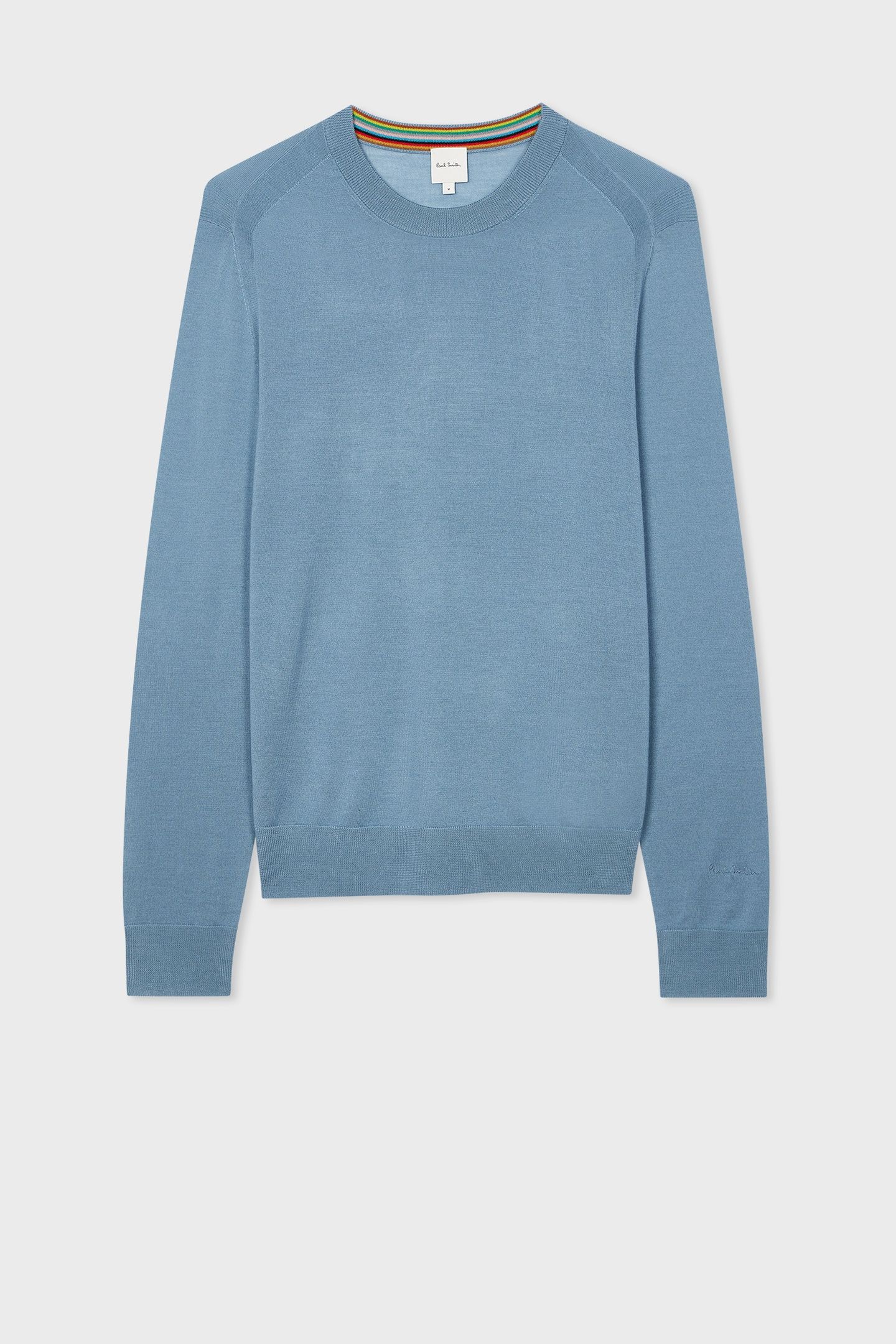 MENS SWEATER CREW NECK TURQUOISE 2