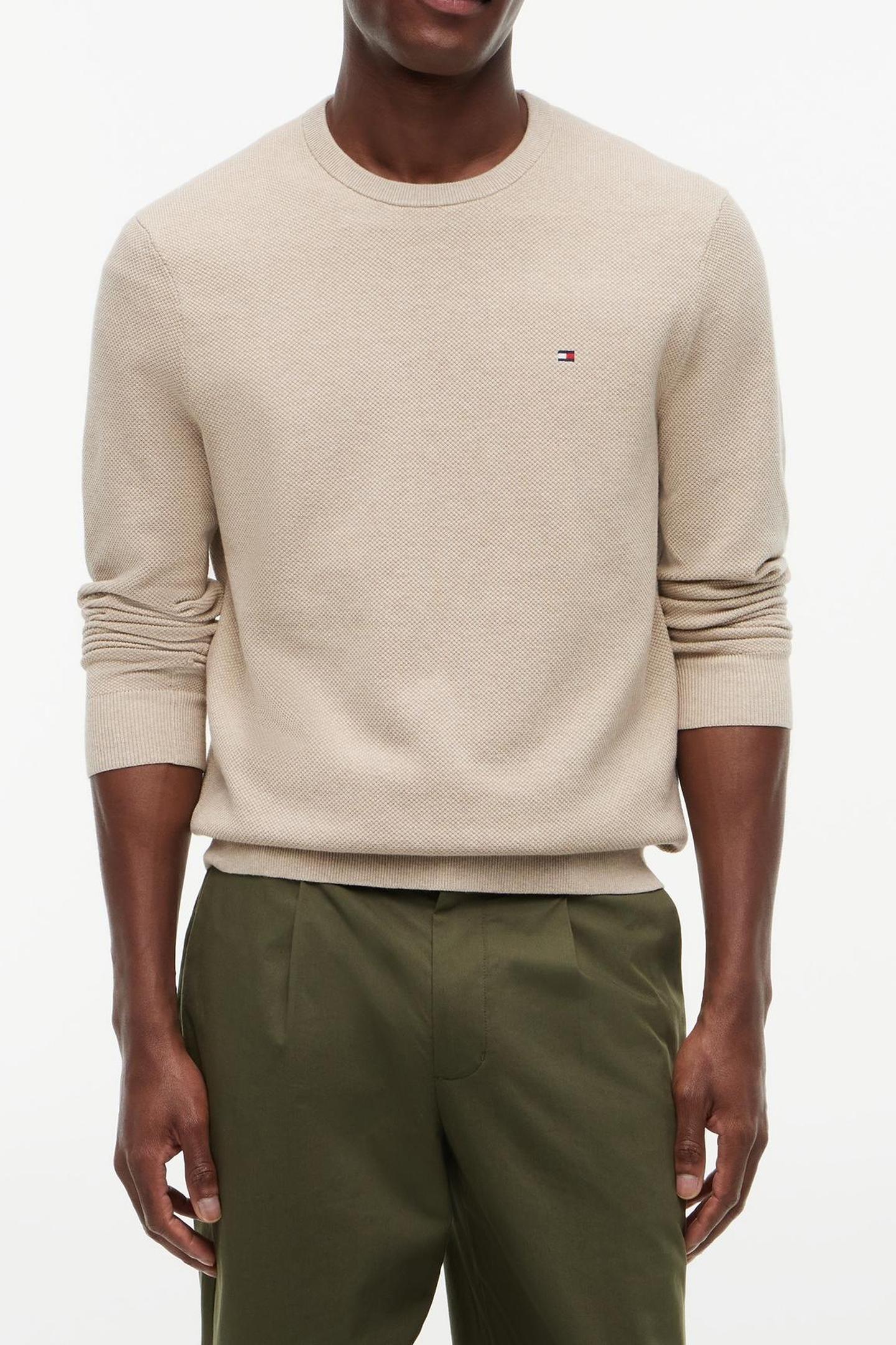 ESSENTIAL STRUCTURE SWEATER BATIQUE KHAKI HEATHER 2