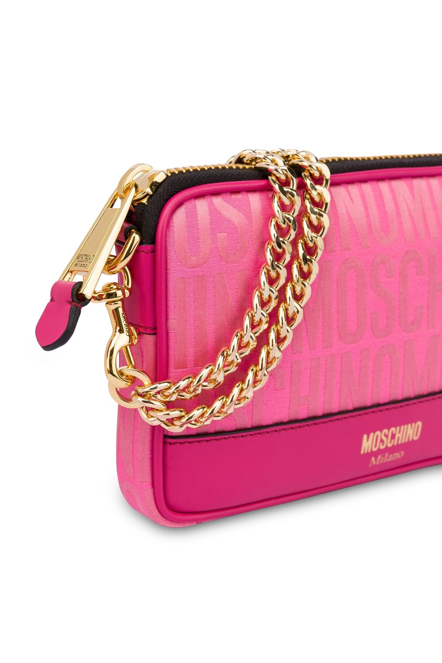 SMALL ALLOVER LOGO SHOULDER BAG PINK 4