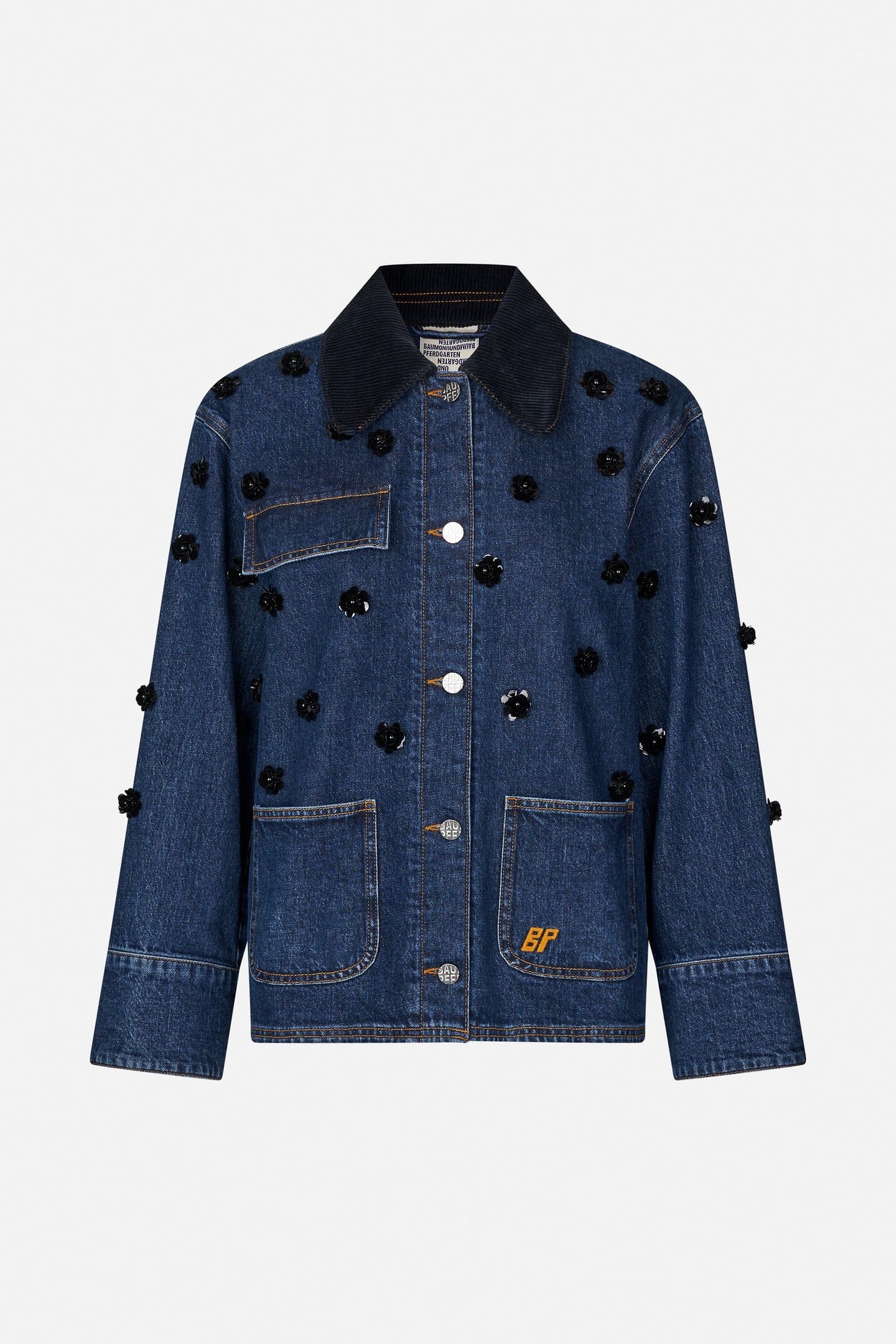BEANNIE JACKET DENIM SEQUINCE FLOWER 4