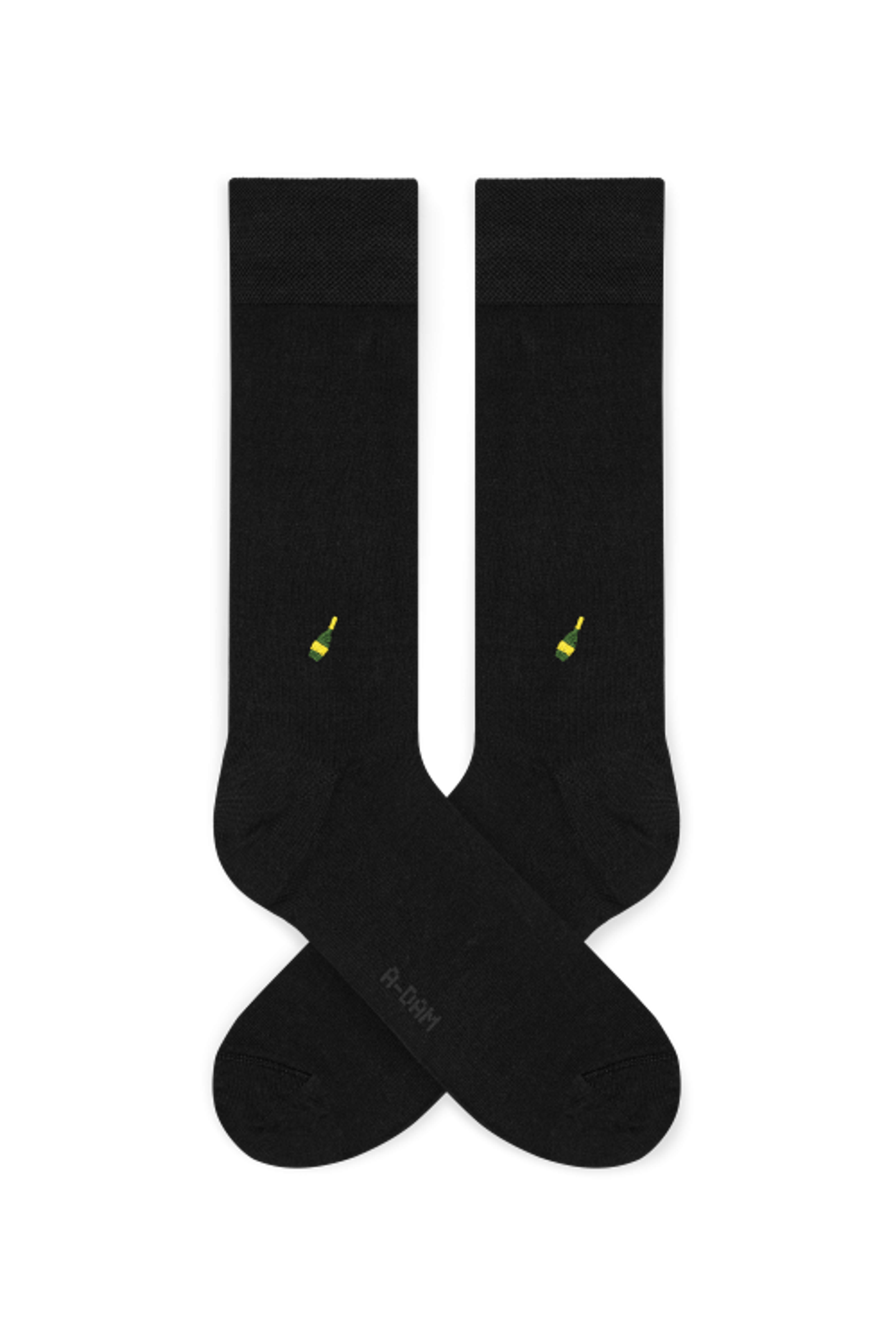 A-DAM 3-PACK DRESS SOCKS BLACK CHAMPAGNE BLACK 2