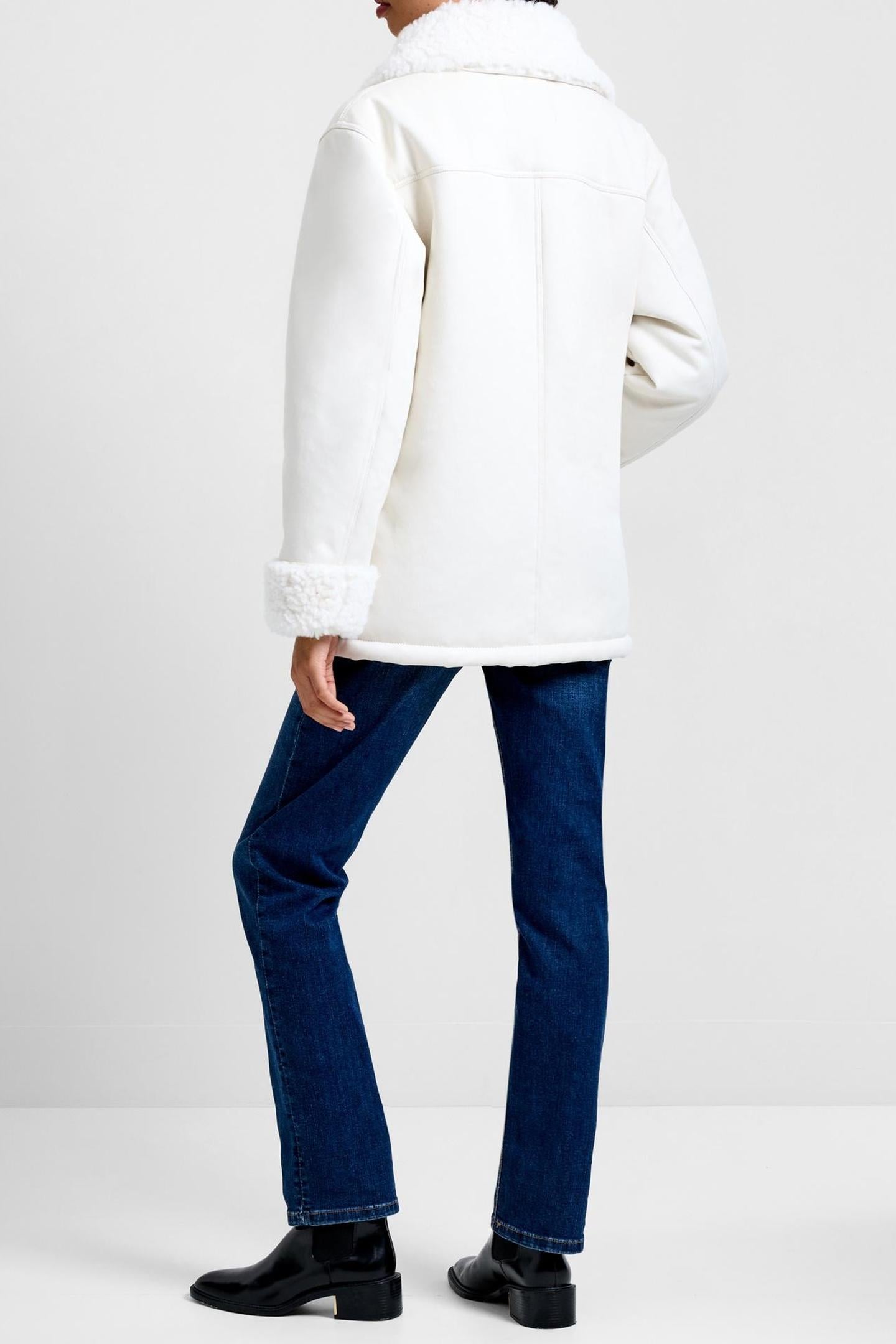 SOLISE COTTON FAUX FUR COAT ARCTIC WHITE 4
