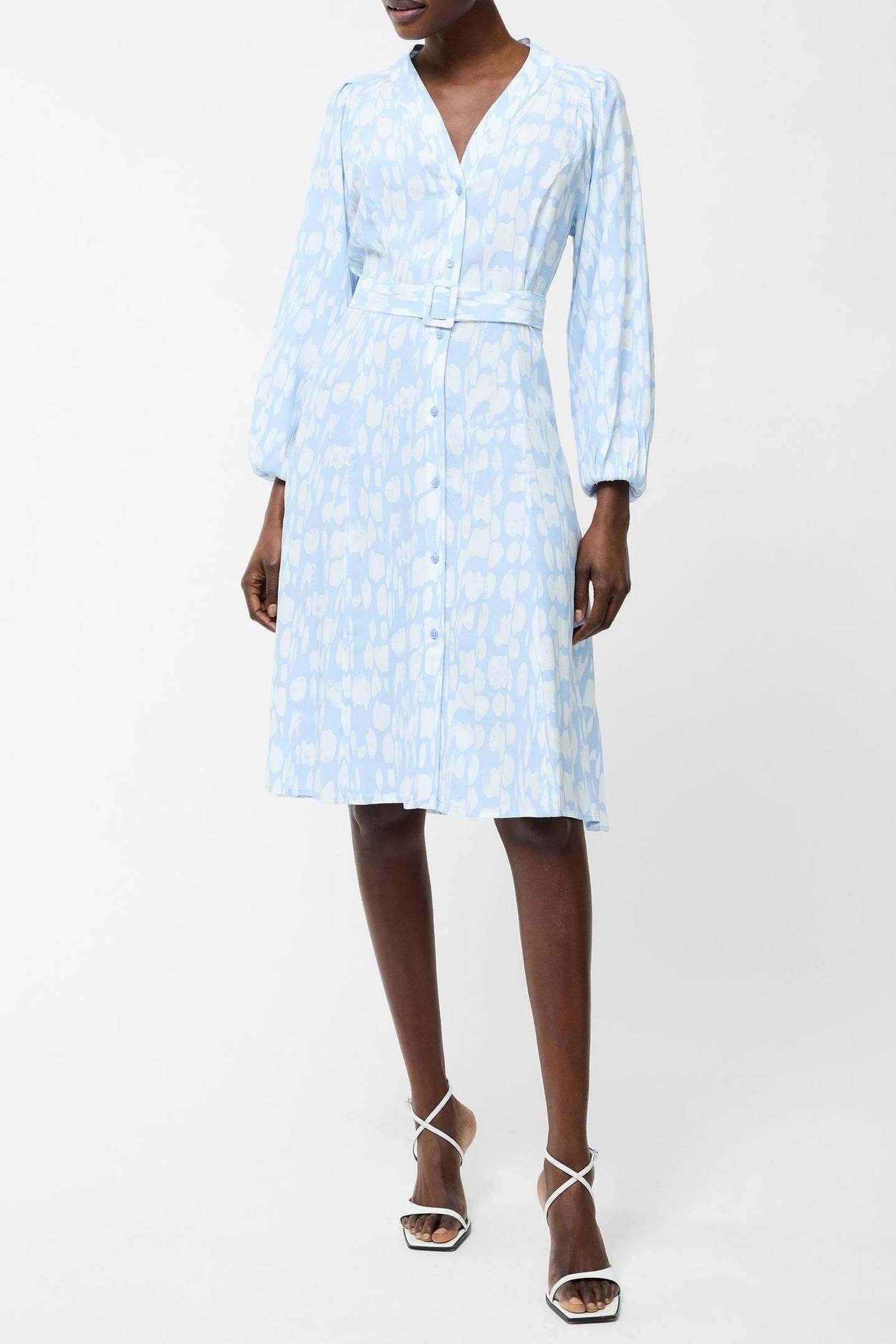 ISLANNA BELT DRESS LS K CASHMERE BLUE CASHMERE BLUE 1