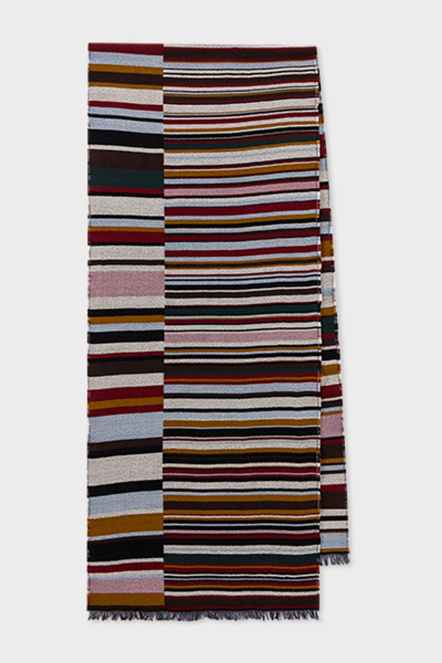 MEN SCARF SIGNTR OFFSET MULTI COLOURED 5