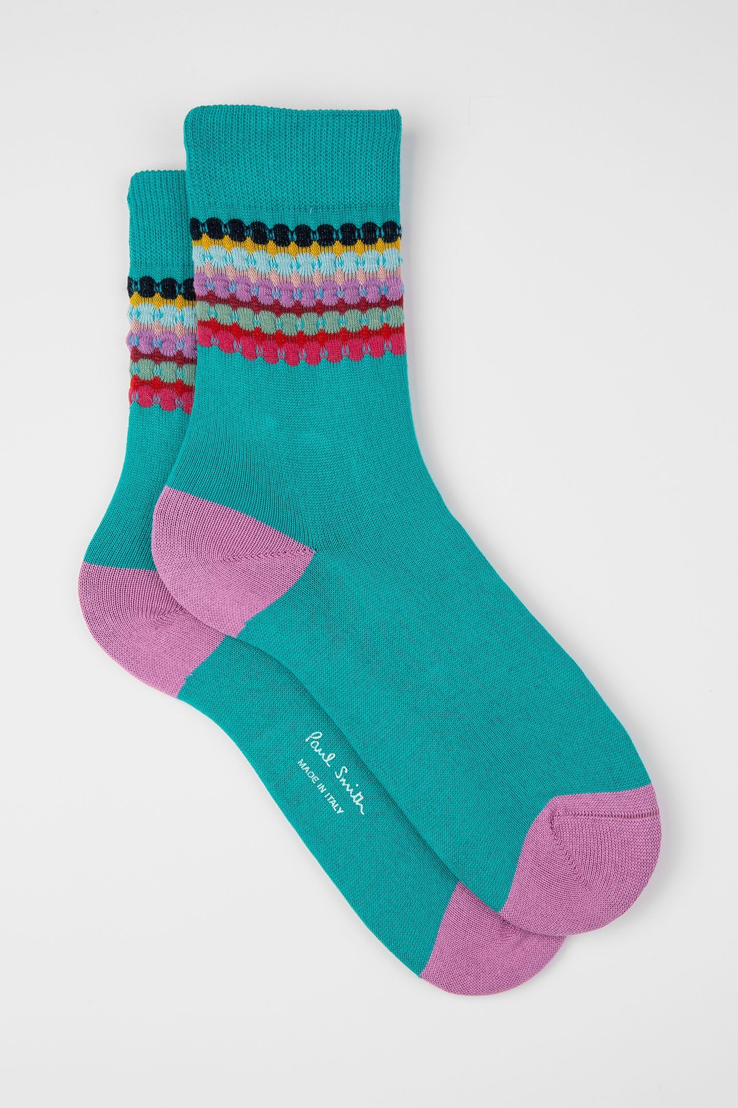 WOMEN SOCK BARBARA TURQUOISE 1