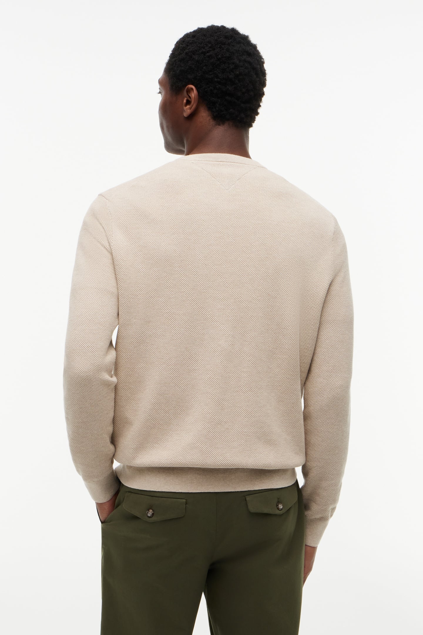 ESSENTIAL STRUCTURE SWEATER BATIQUE KHAKI HEATHER 3