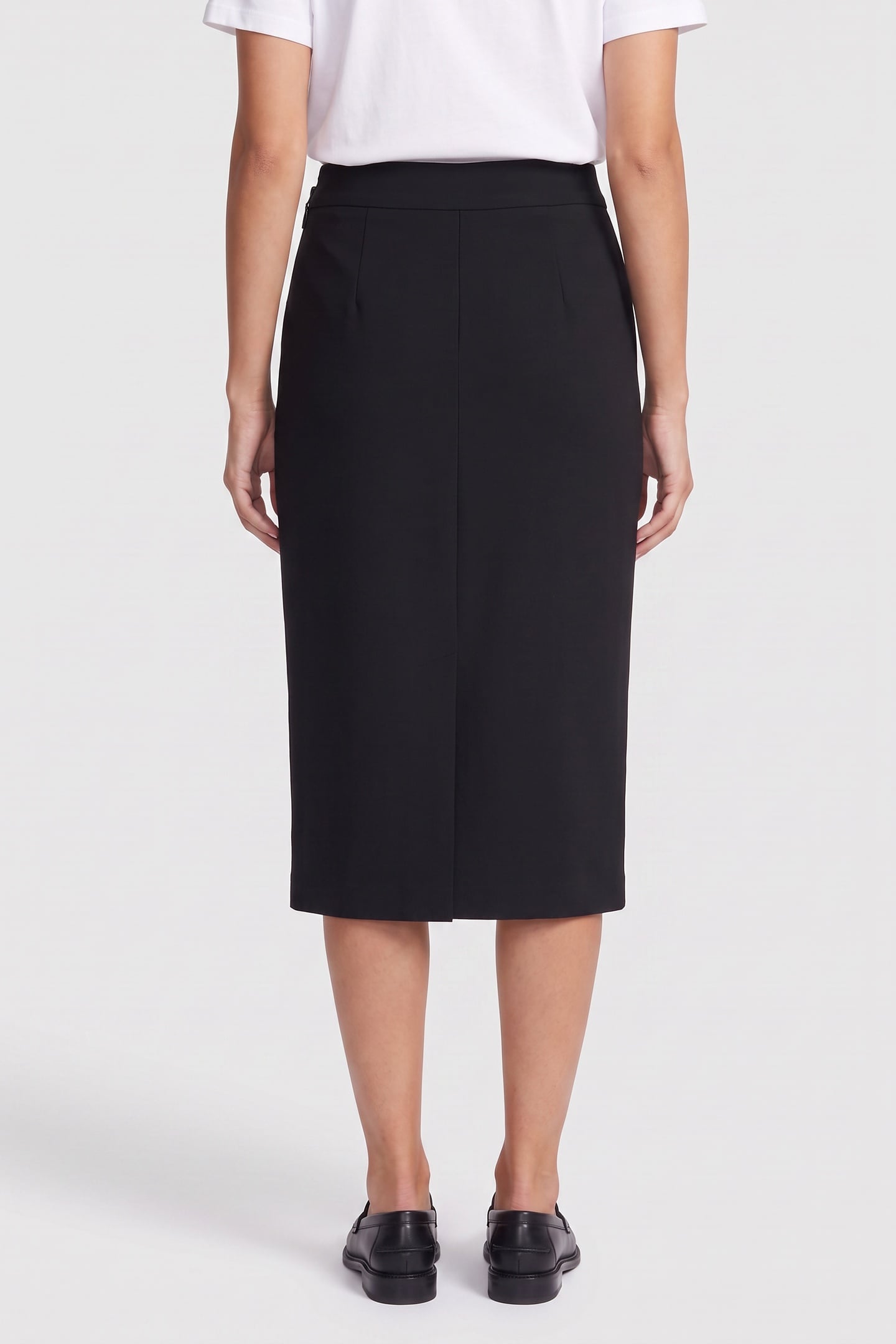 ELLA W/CHAIN MIDI SK JET BLACK A996 2
