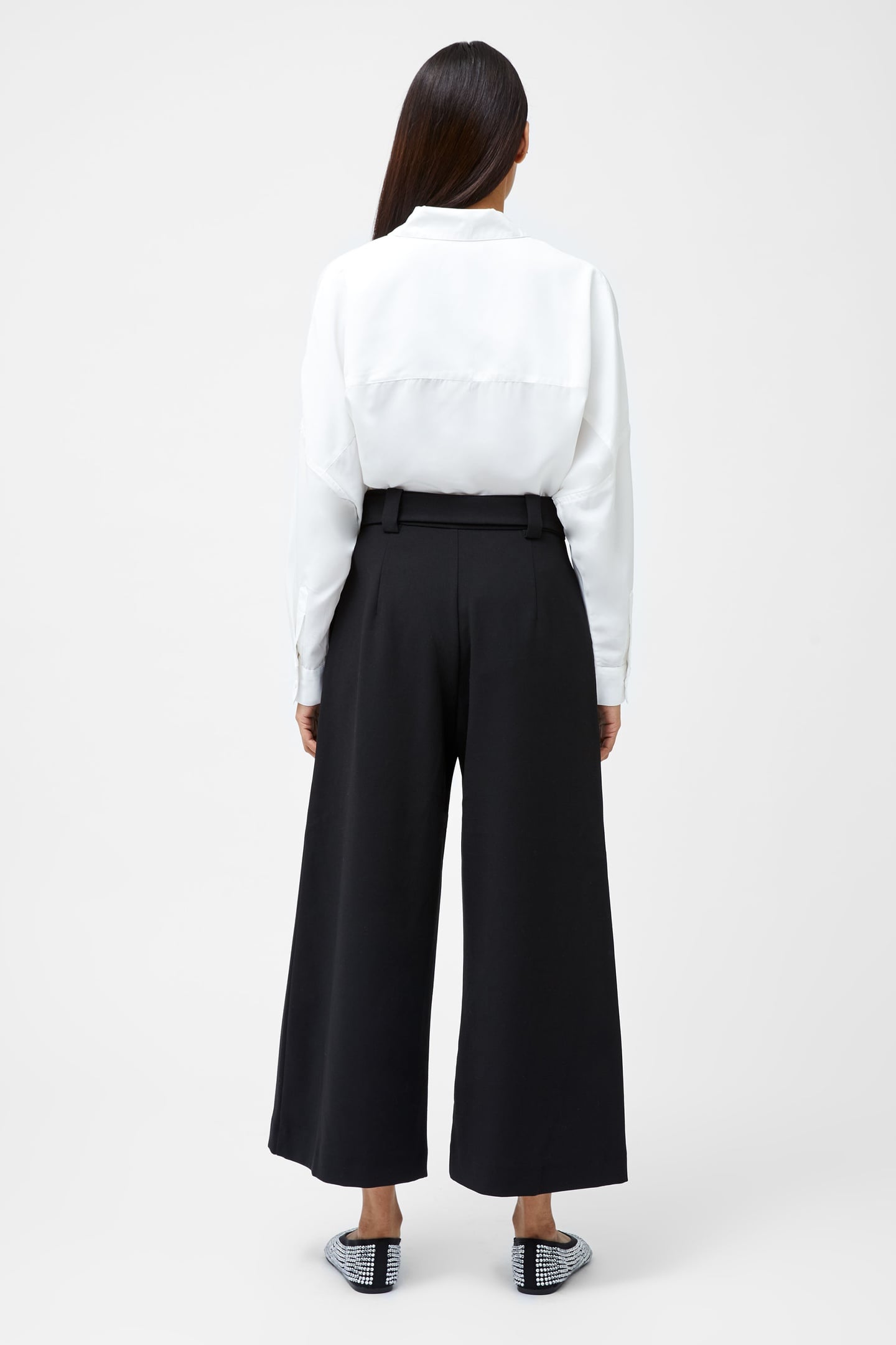 WHISPER BELTED CULOTTES BLACK 2