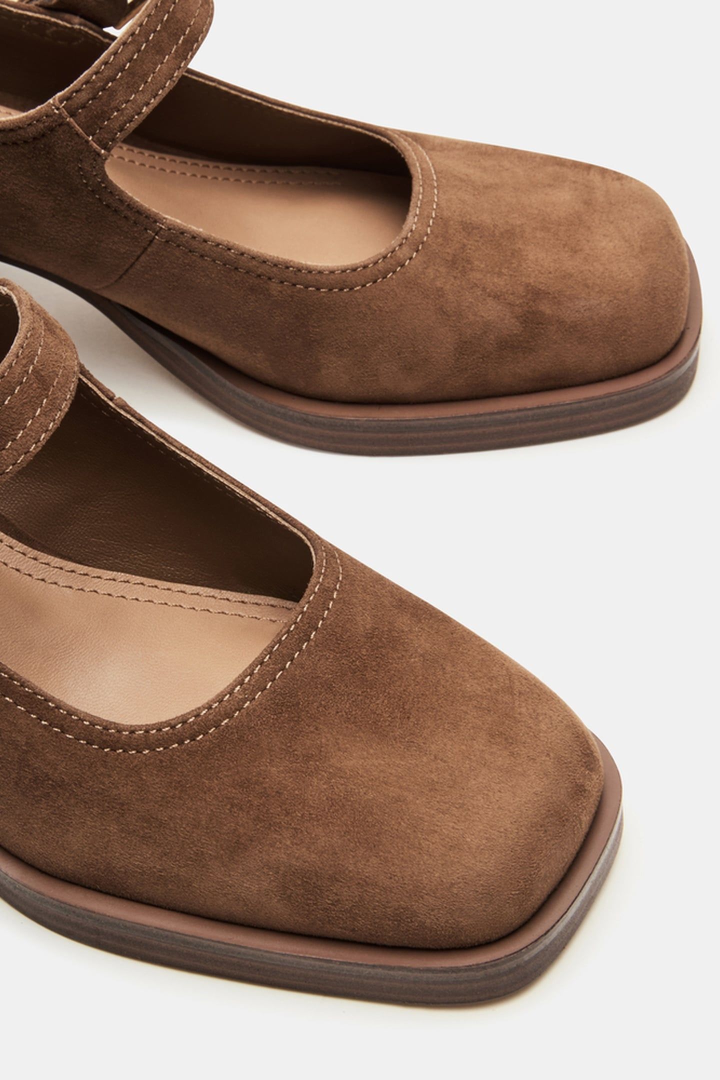 LISBON-S PUMPS CHESTNUT SUEDE 5