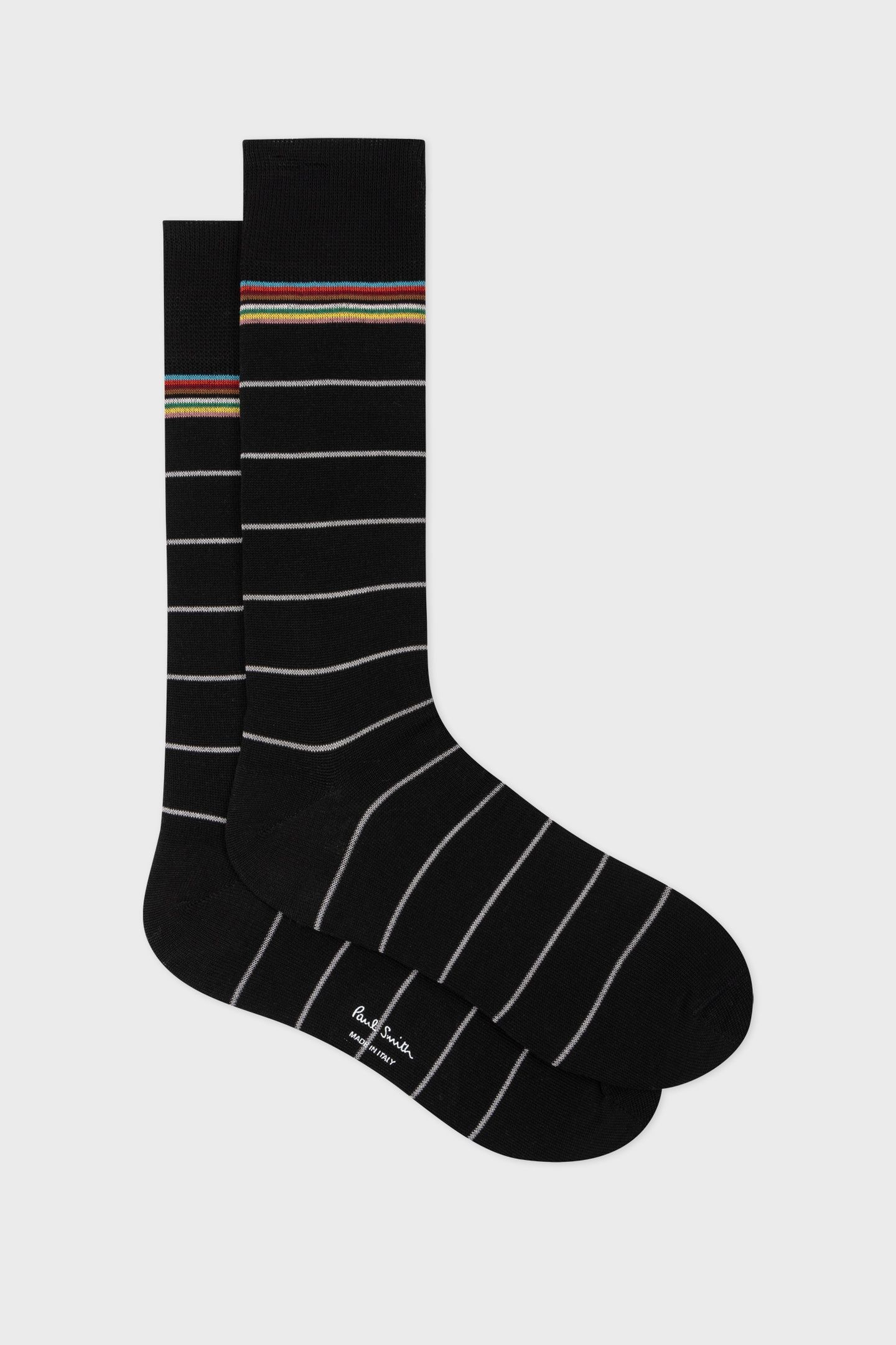 MEN SOCK HAIDER PINSTRP AW24 BLACK 2