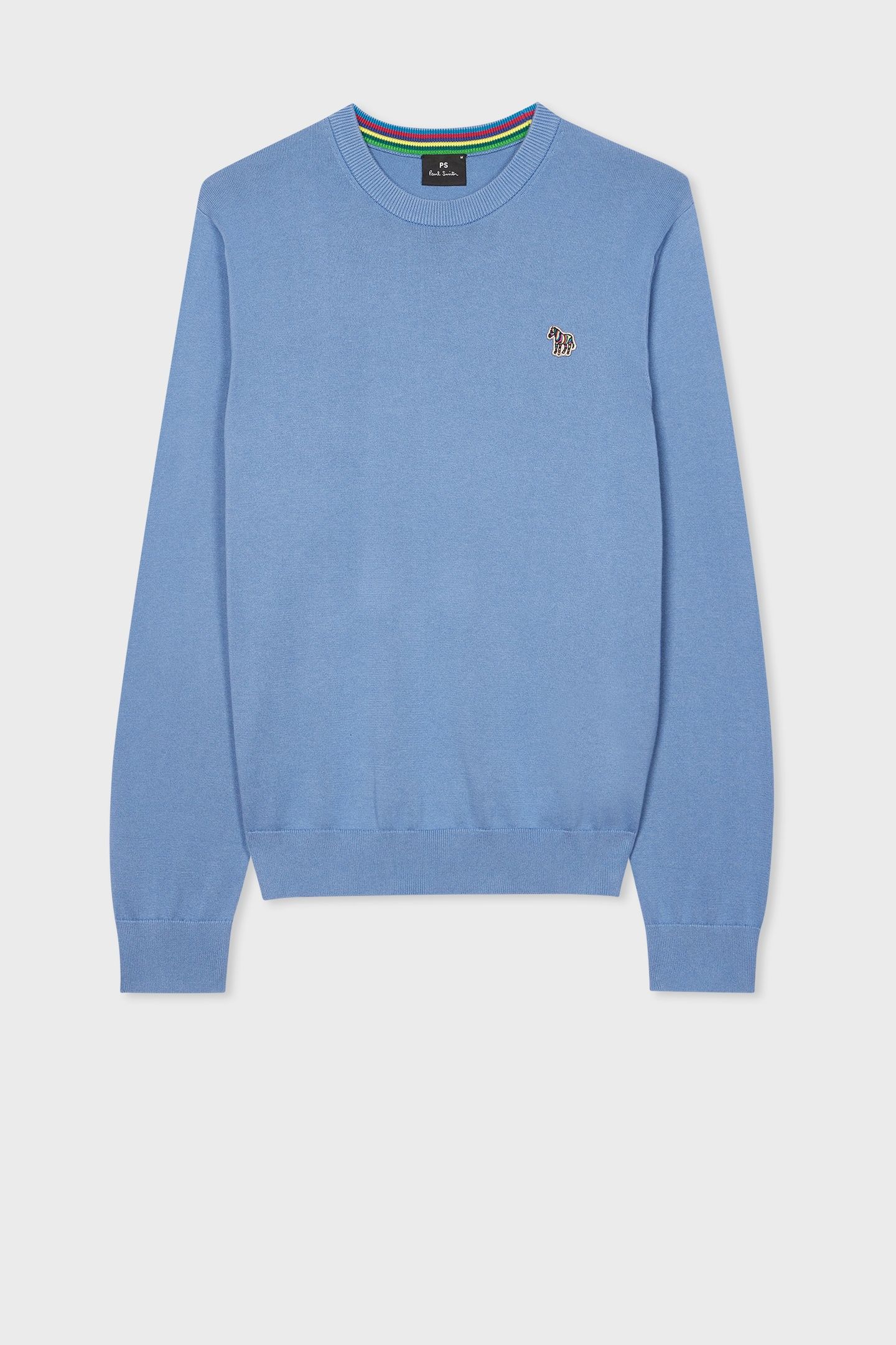 MENS SWEATER CREW NECK ZEB BAD BLUE 1