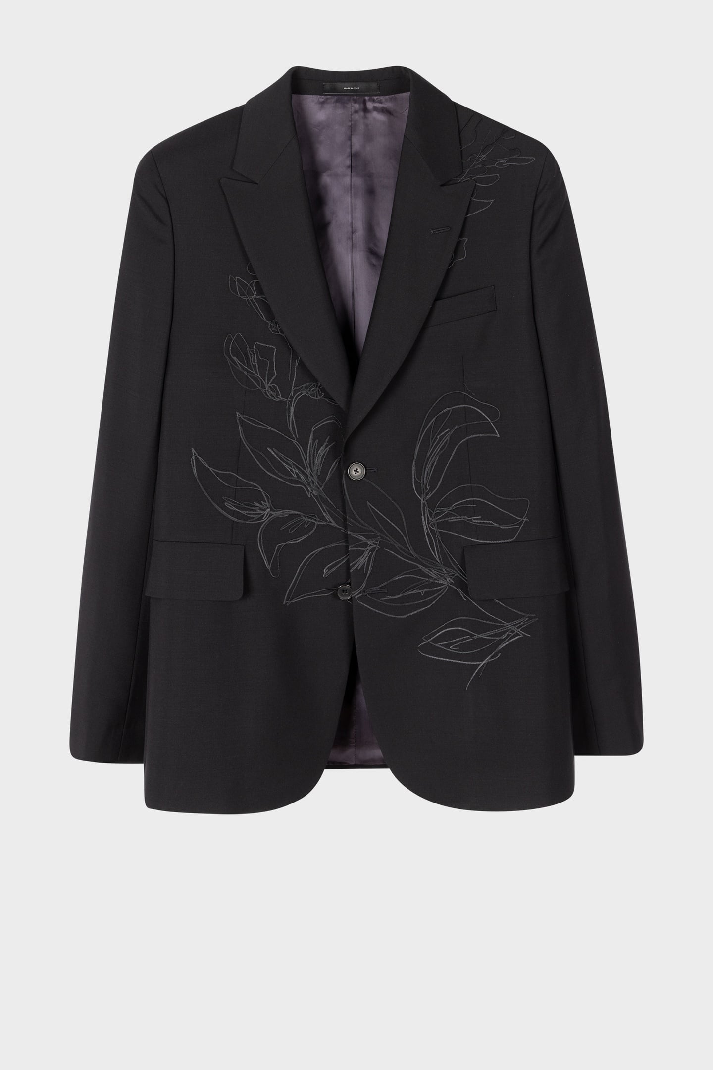 MENS 2 BTN JACKET BLACK 1