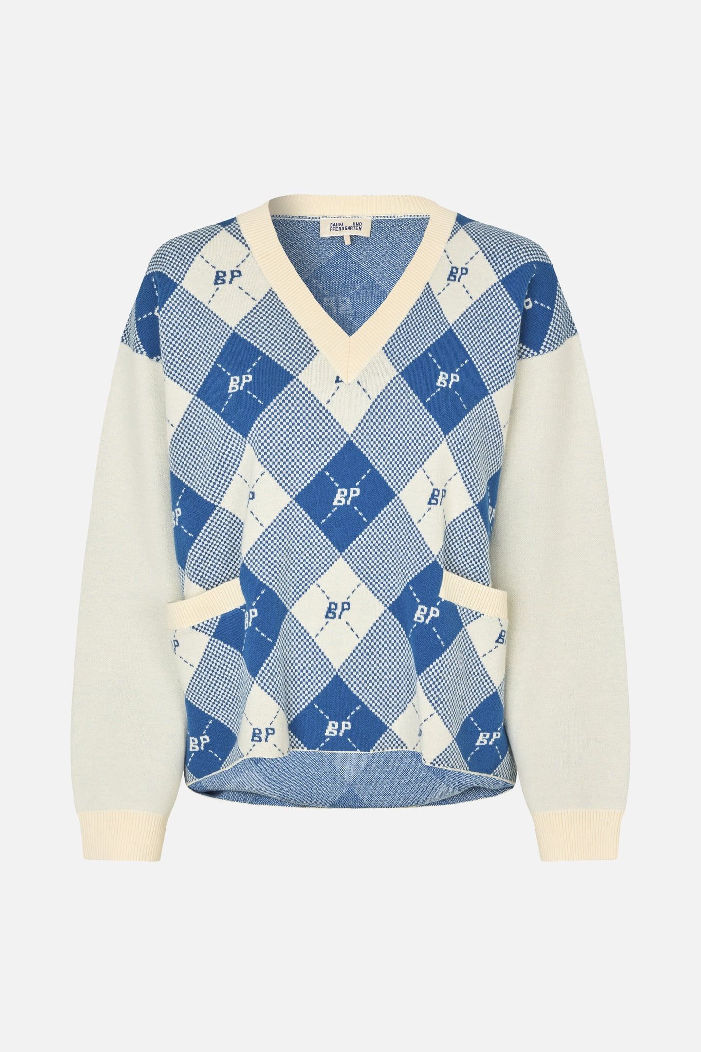 CLOE SWEATER FEDERAL BLUE CHECK 3