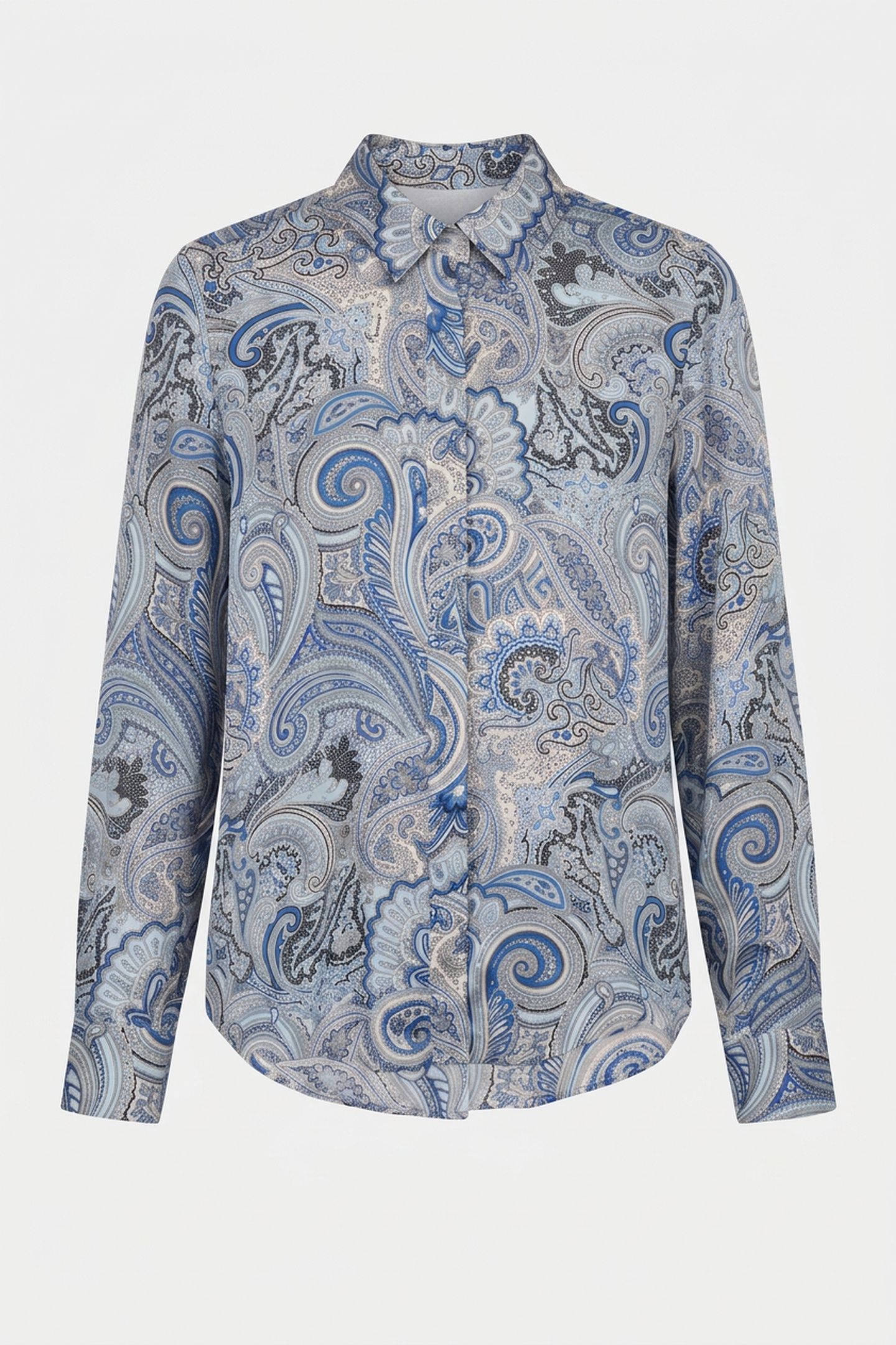 NEW MELISSA SHIRT FLORAL PAISLEY BLUE 3