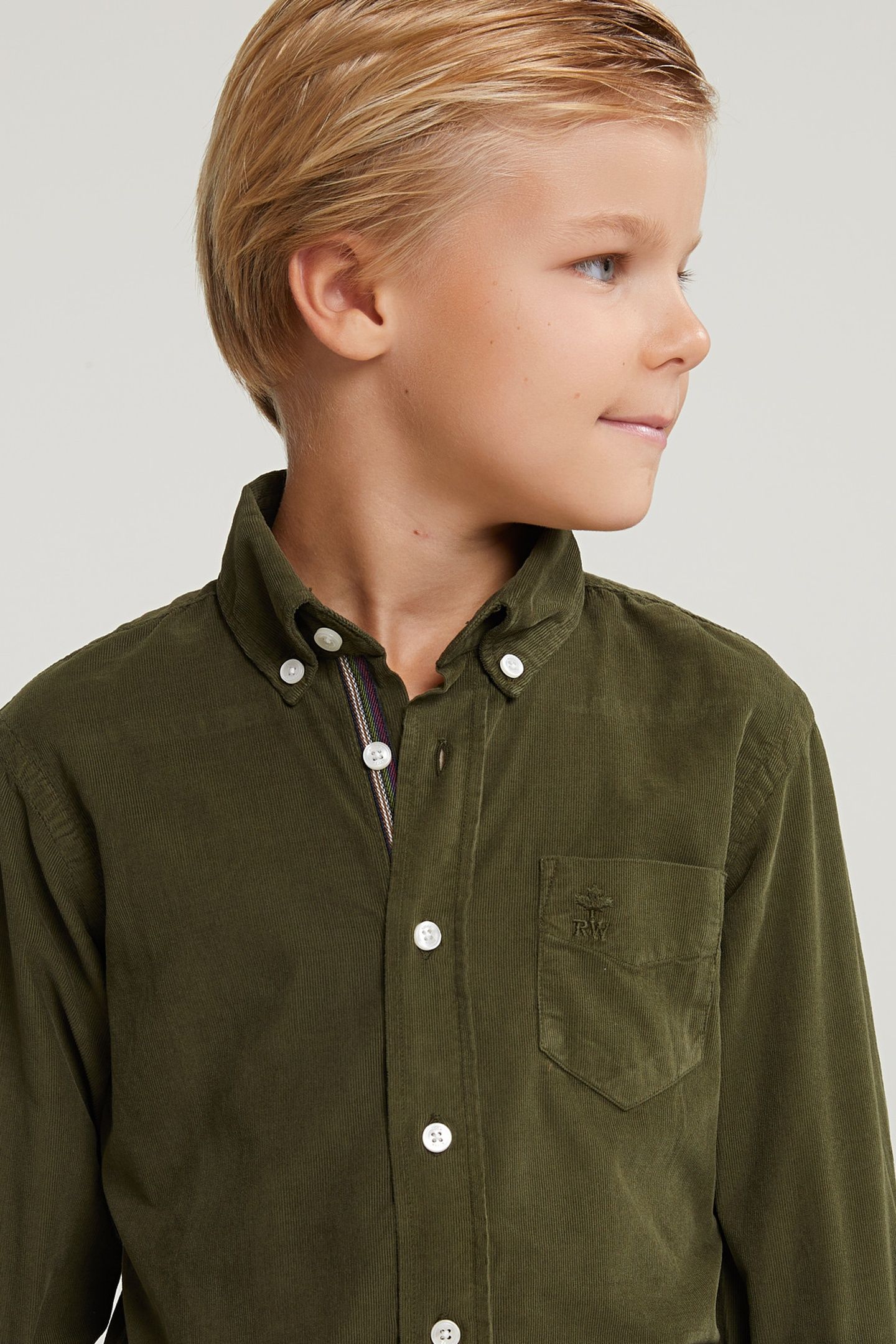 CF LS WLLSTRT BD CLR RIB SHIRT KHAKI 4