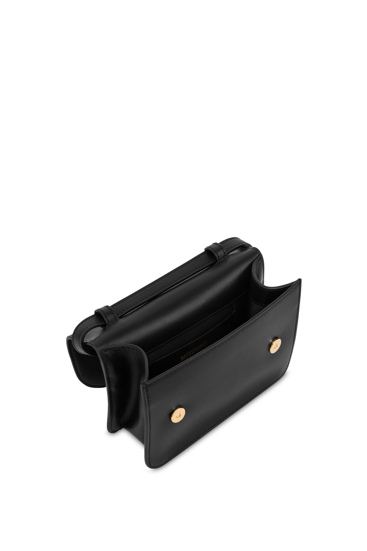 HEART LOCK CALFSKIN SHOULDER BAG BLACK 3