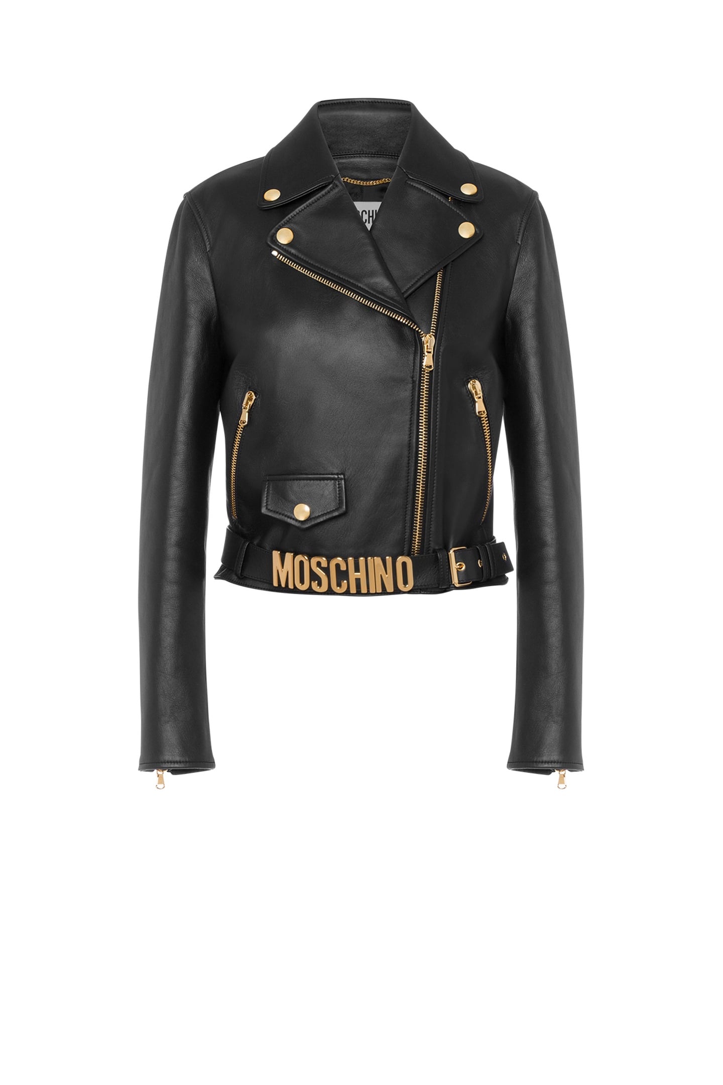 BIKER IN NAPPA LETTERING LOGO BLACK 3