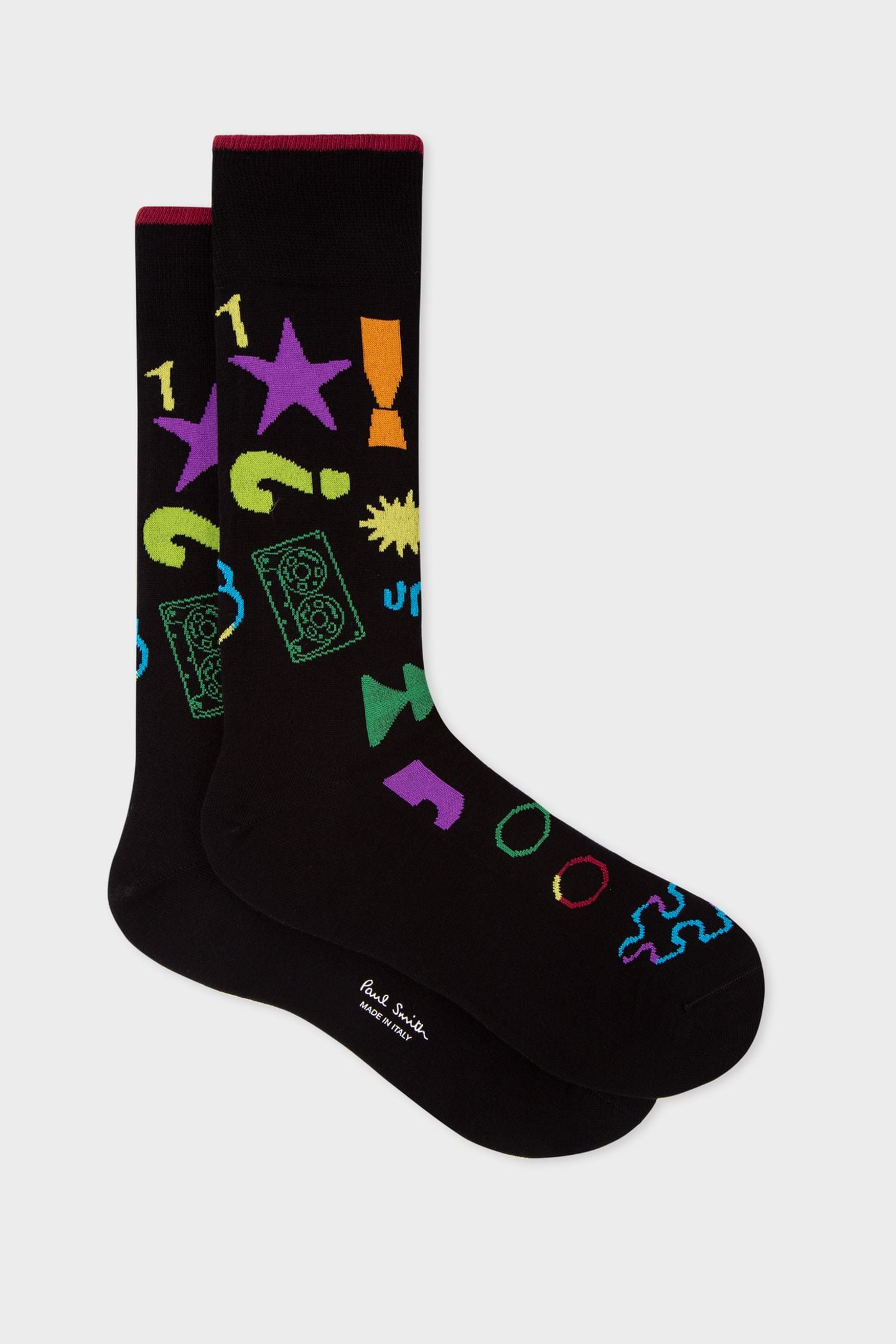 MEN SOCK UNITY GRAPHICS BLACK 1