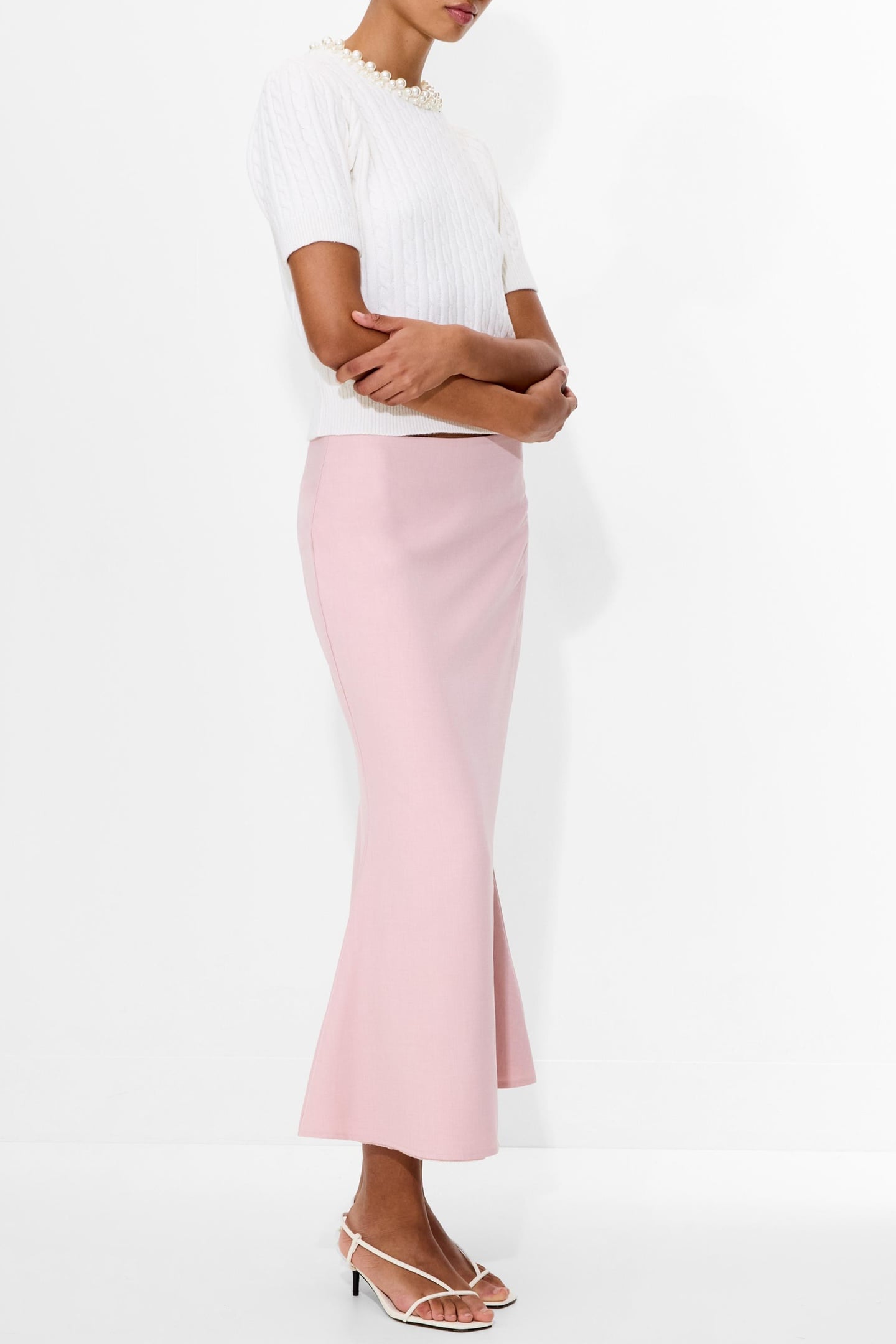 IMOLA TAILORED SKIRT PEACH PINK PEACH PINK 4