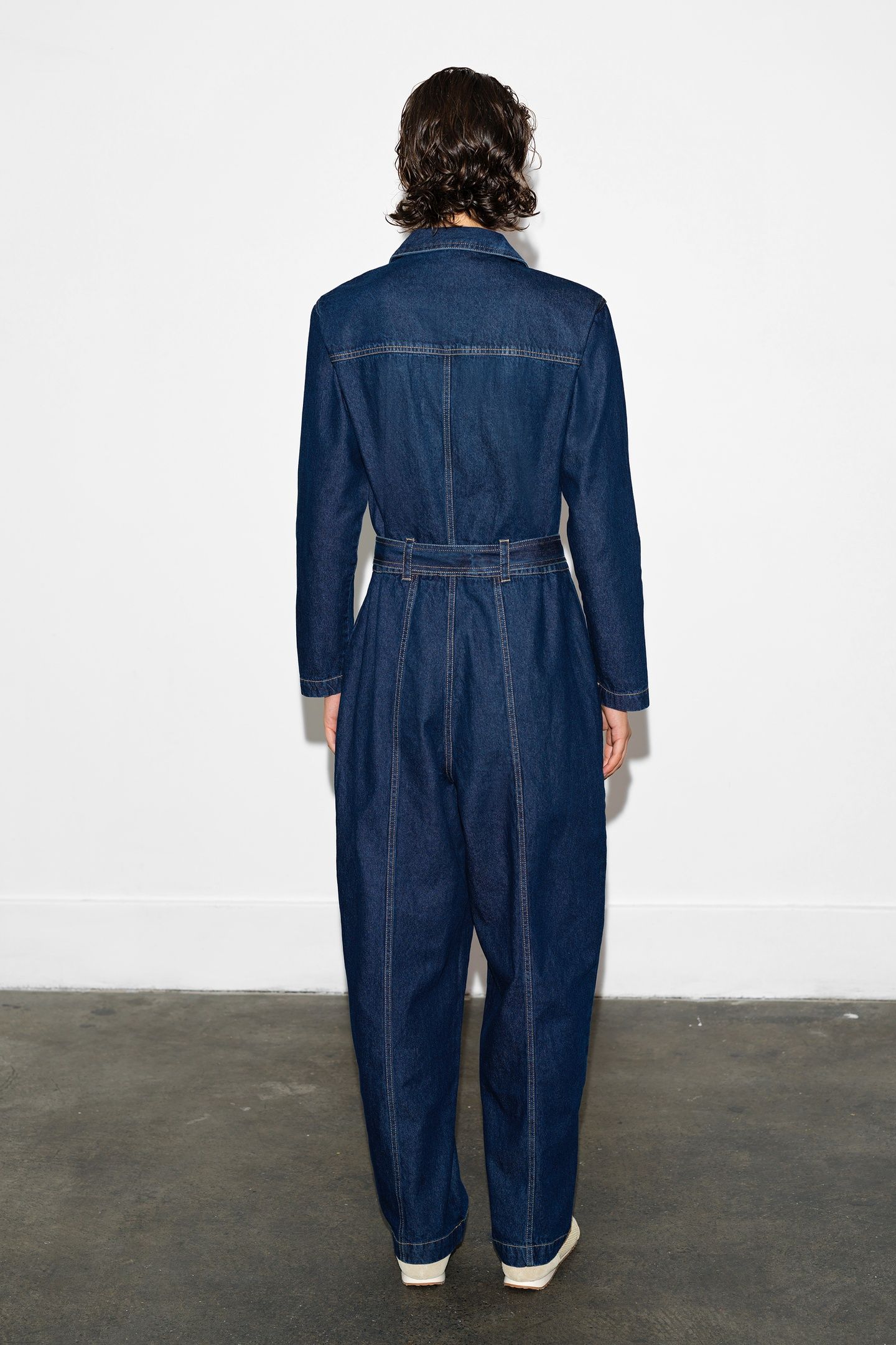 ARCHIE DENIM LEG BOILER SUIT DARK INDIGO DARK INDIGO 2
