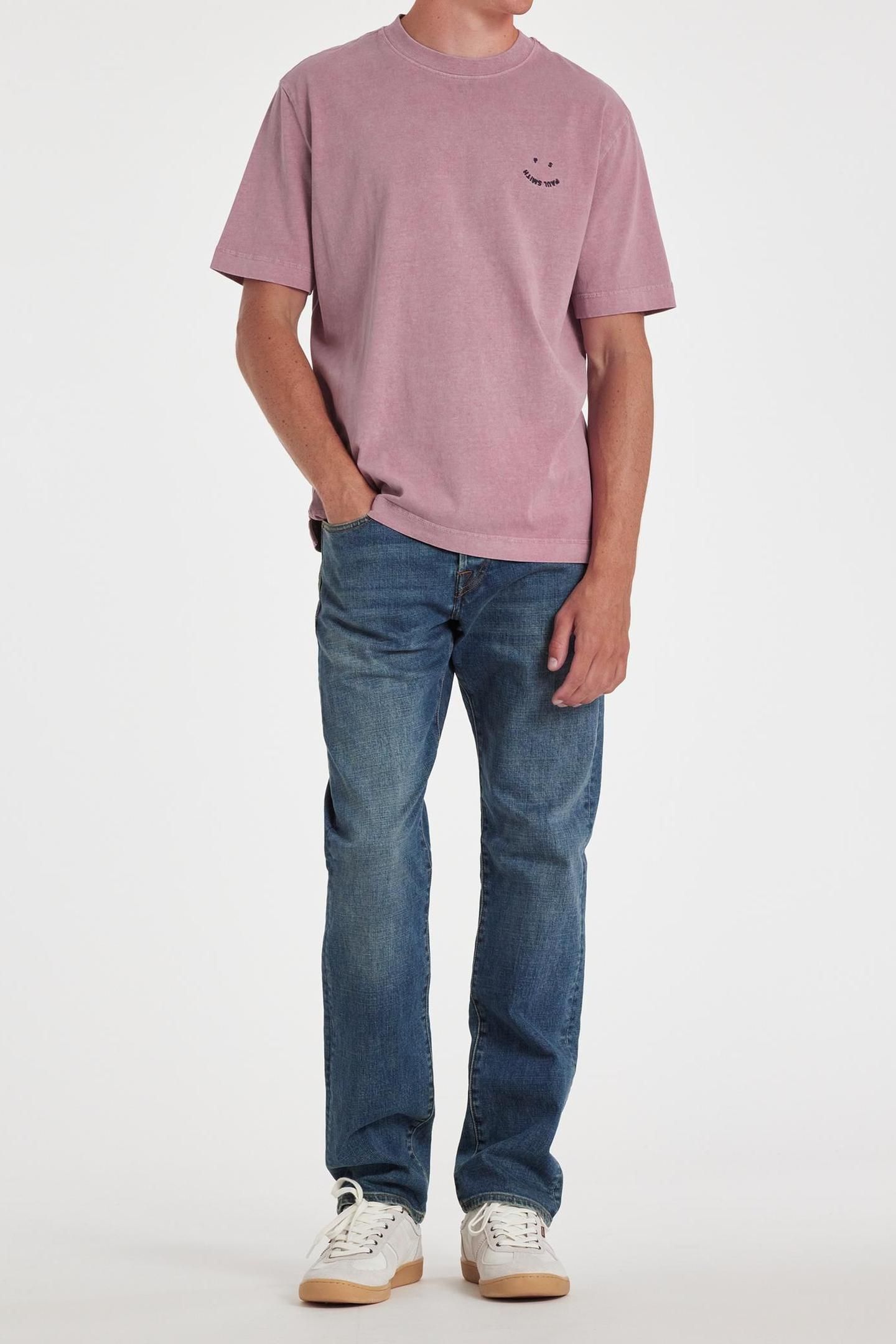 MENS SS TSHIRT PS HAPPY MAUVE 1