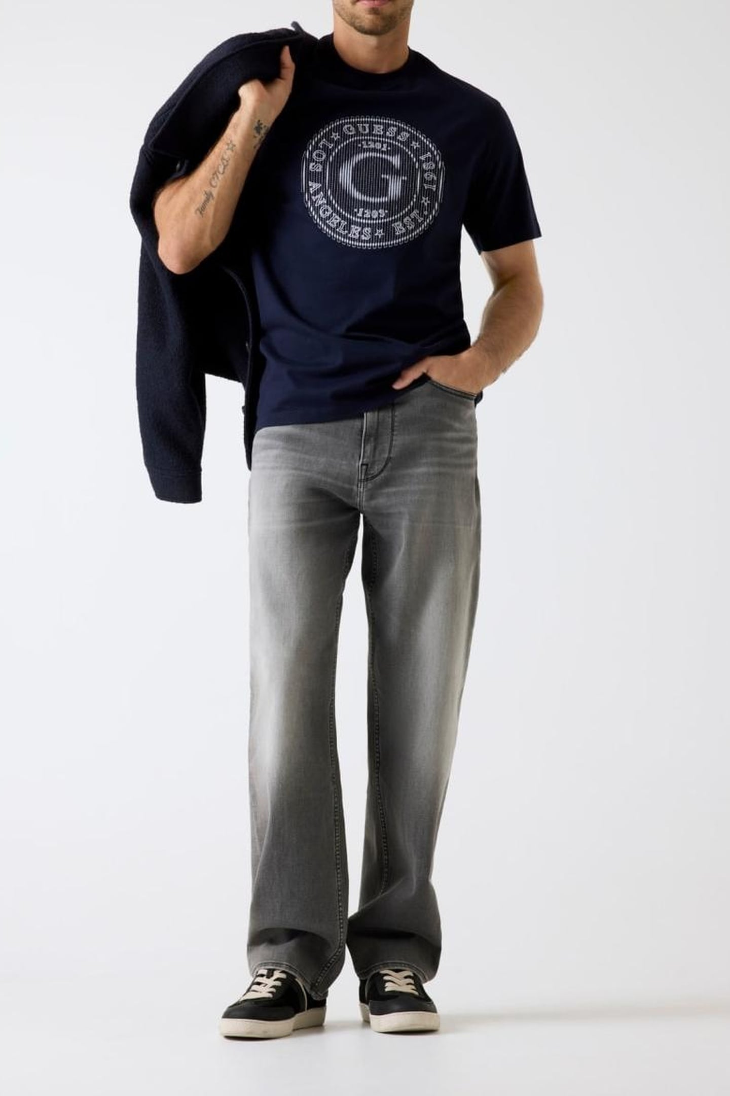 CN SS BIG G LOGO TEE SMART BLUE 1