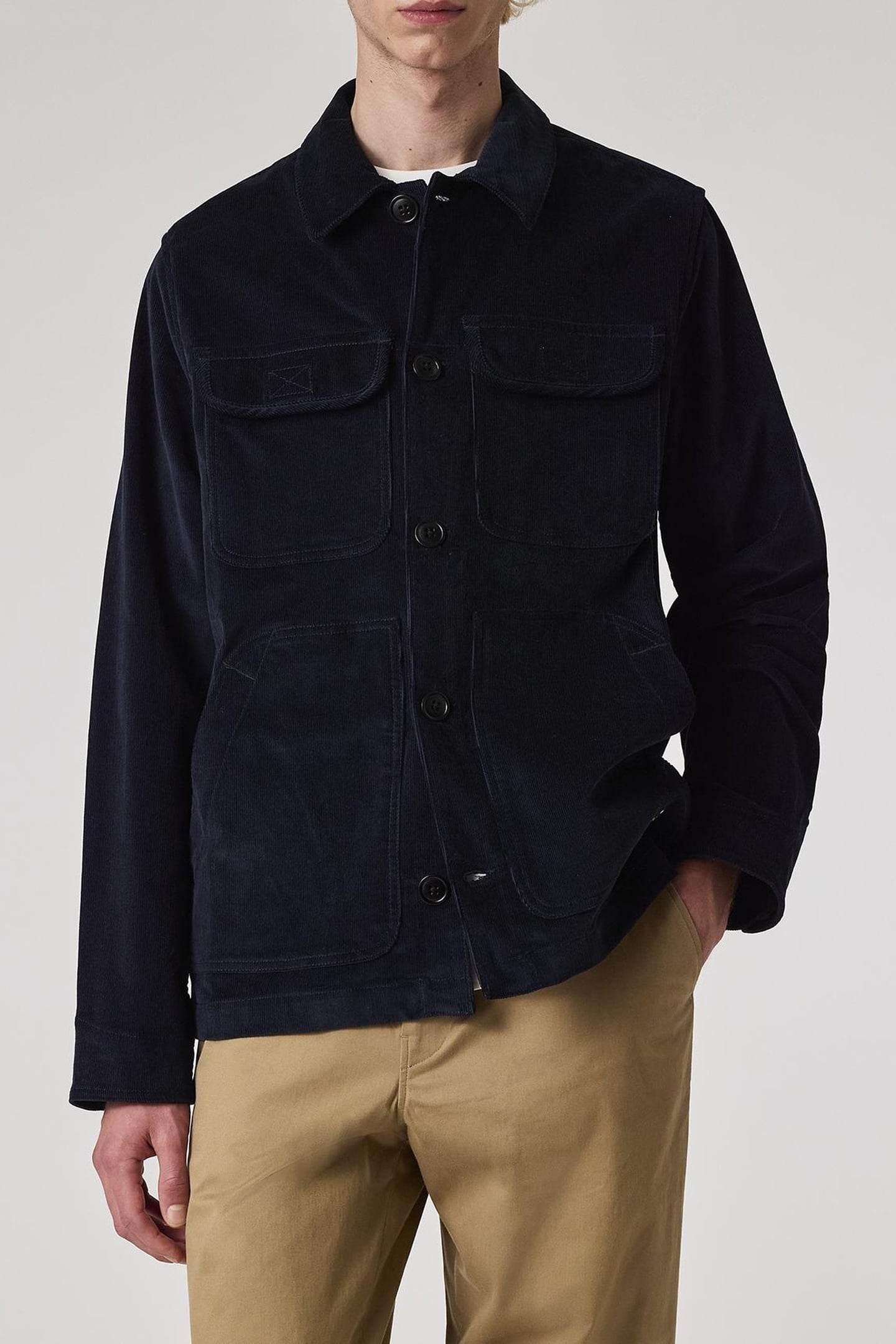 MENS 4PKT JACKET VERY DARK NAVY 2