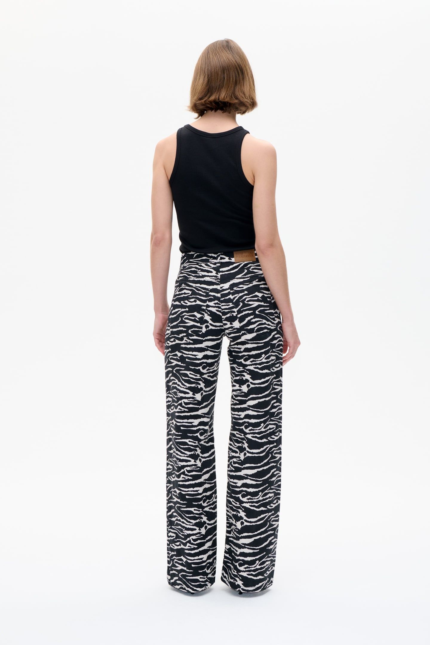 NICETTE PANTS BLACK WHISPER ZEBRA 2