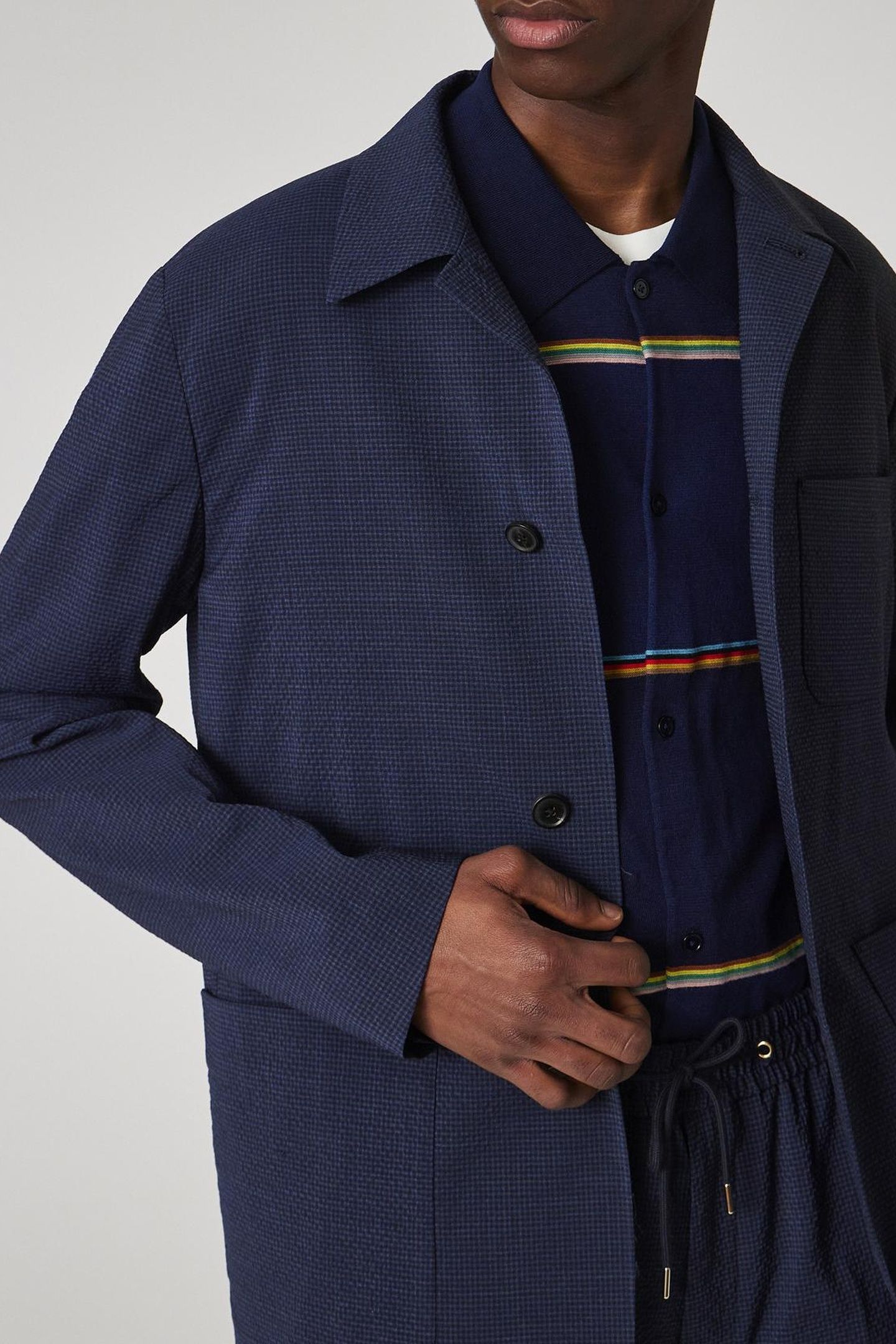 MENS 4BTN CASUAL JKT INKY BLUE 5
