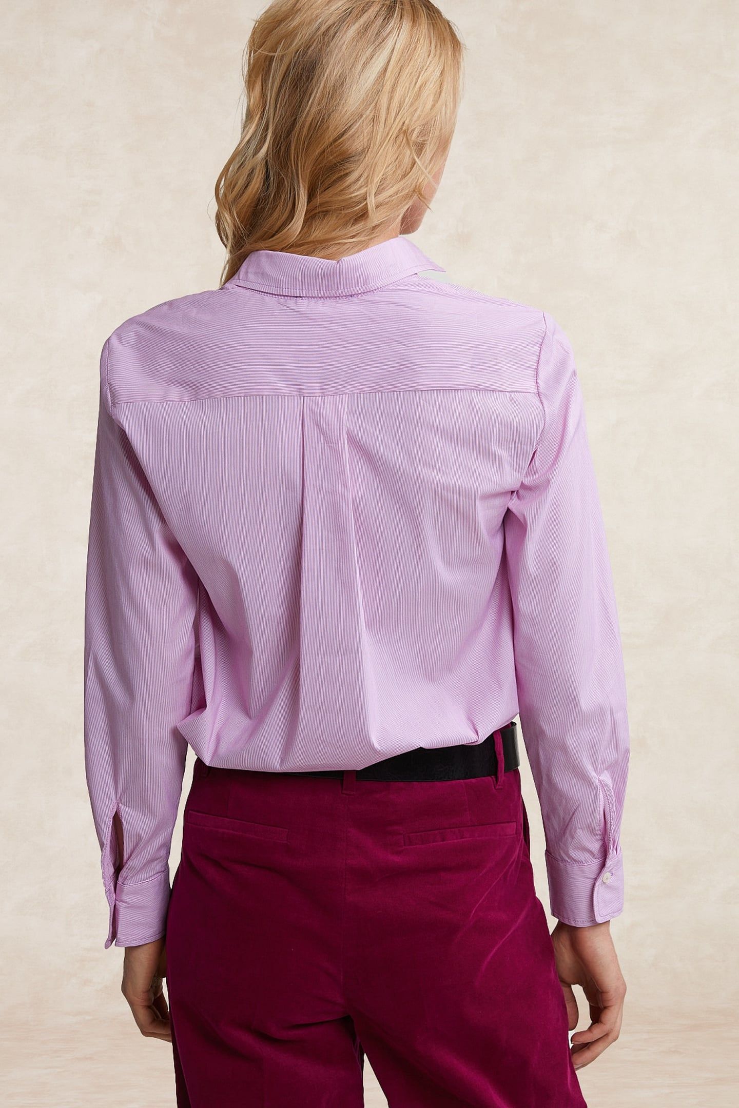 STRIPED BLOUSE LONG SLEEVES PINK/WHITE 2