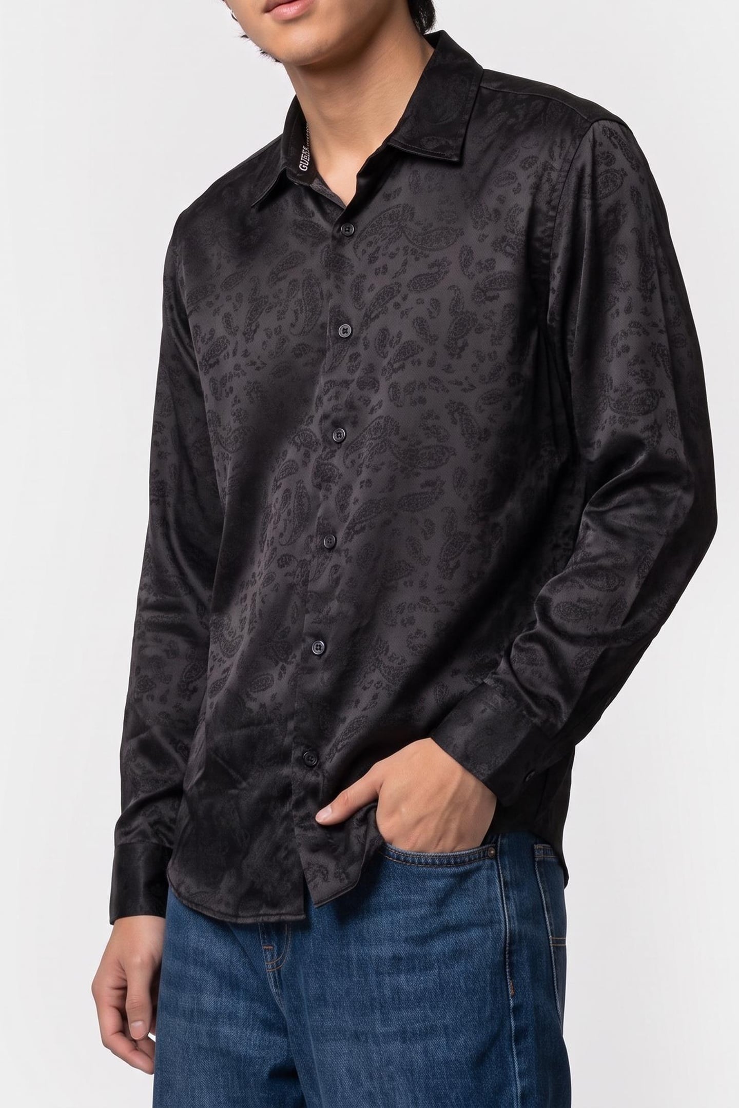 ROMA PAISLEY JACQUAR JET BLACK A996 1